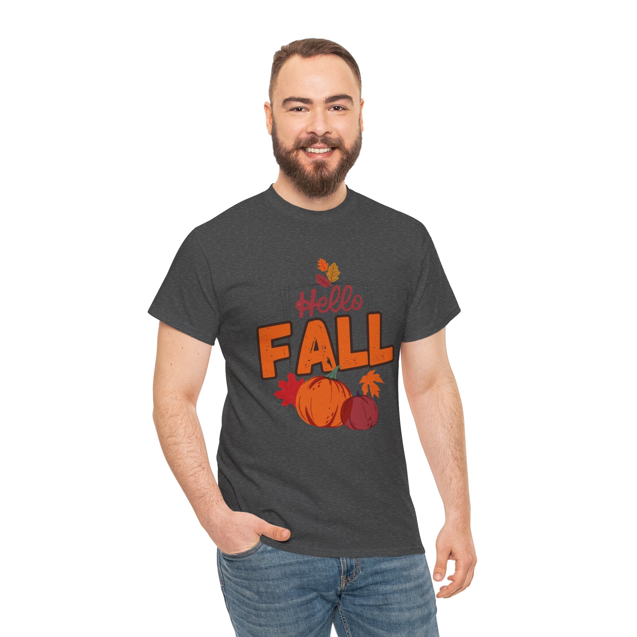 Hello Fall Pumpkin T-Shirt Unisex