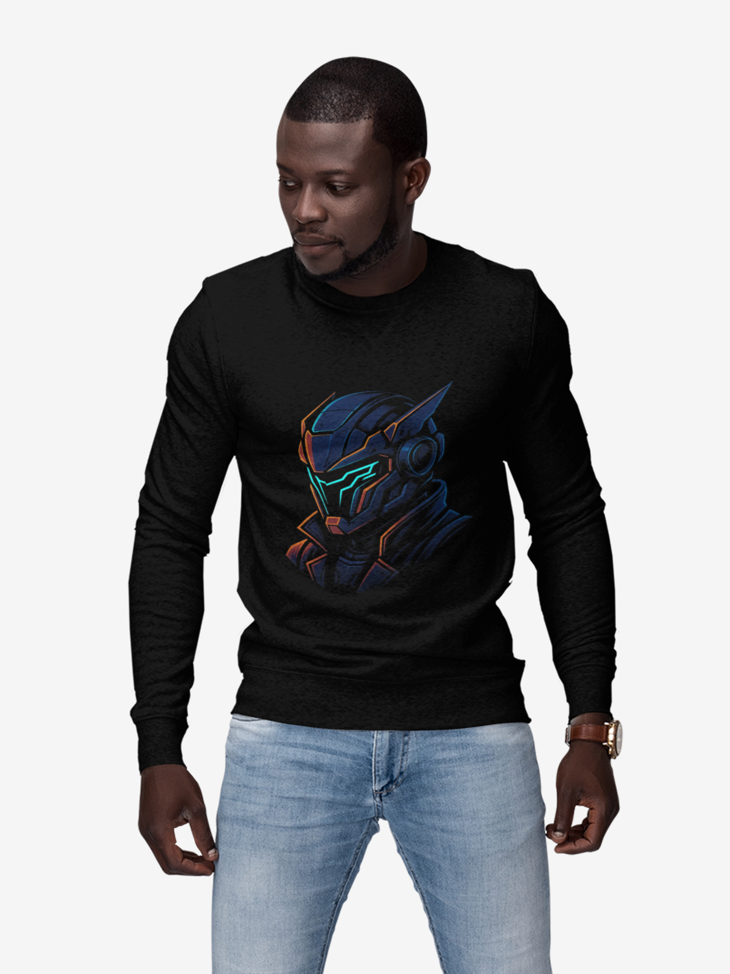 Cyberpunk Samurai Helmet T-Shirt