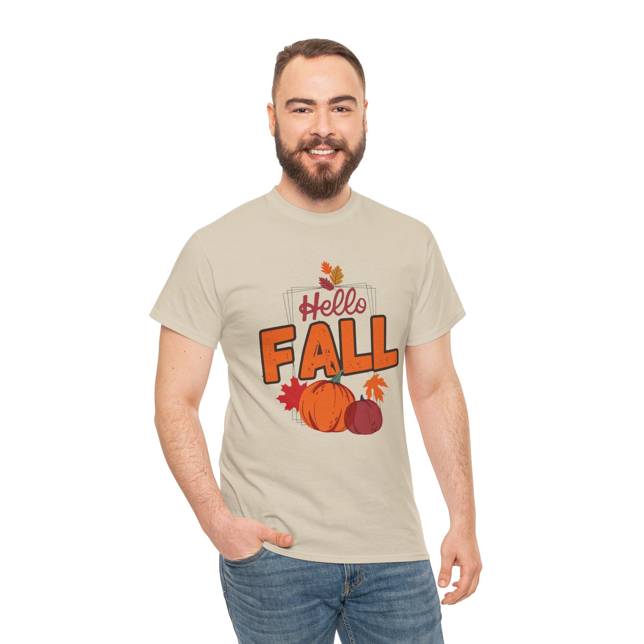 Hello Fall Pumpkin T-Shirt Unisex