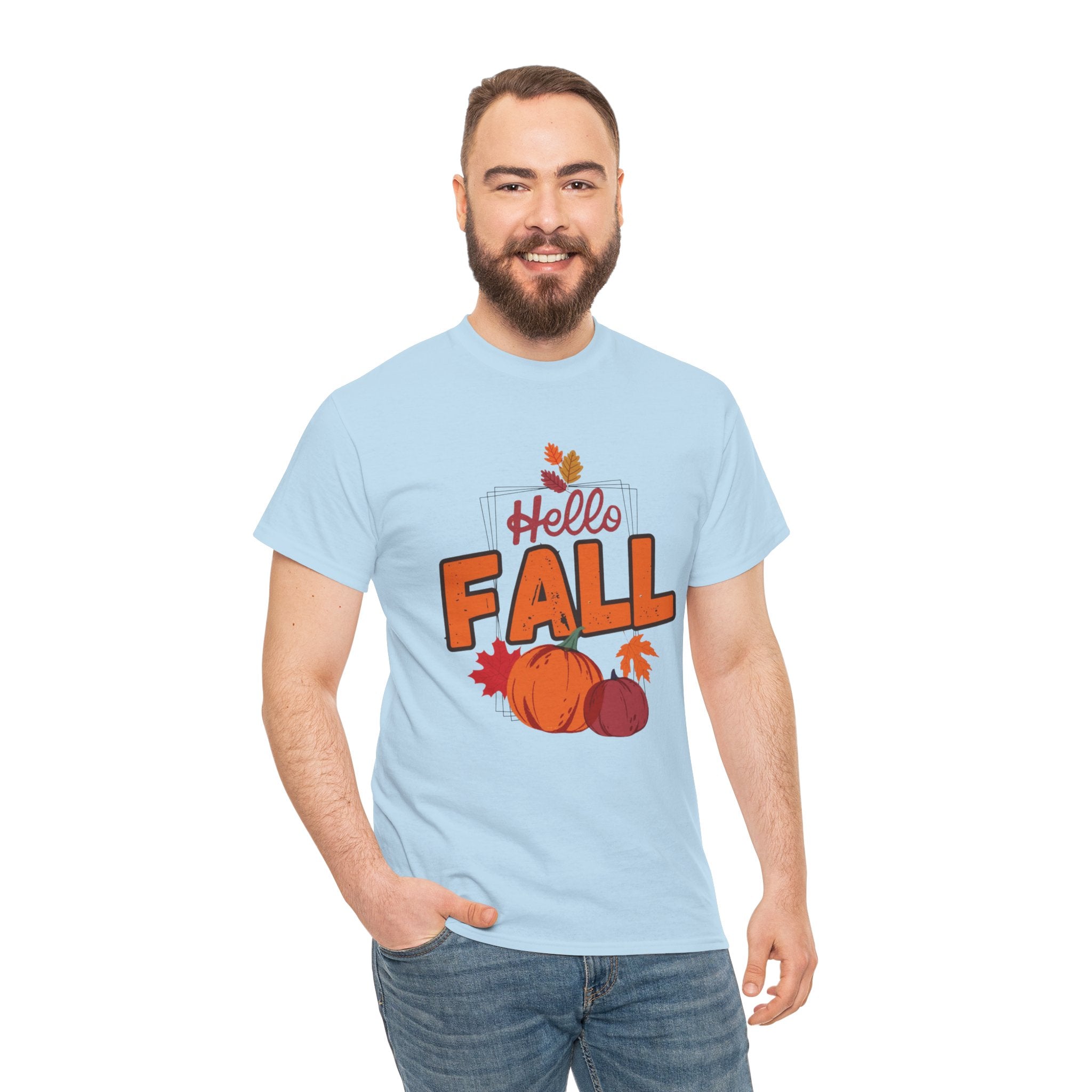 Hello Fall Pumpkin T-Shirt Unisex