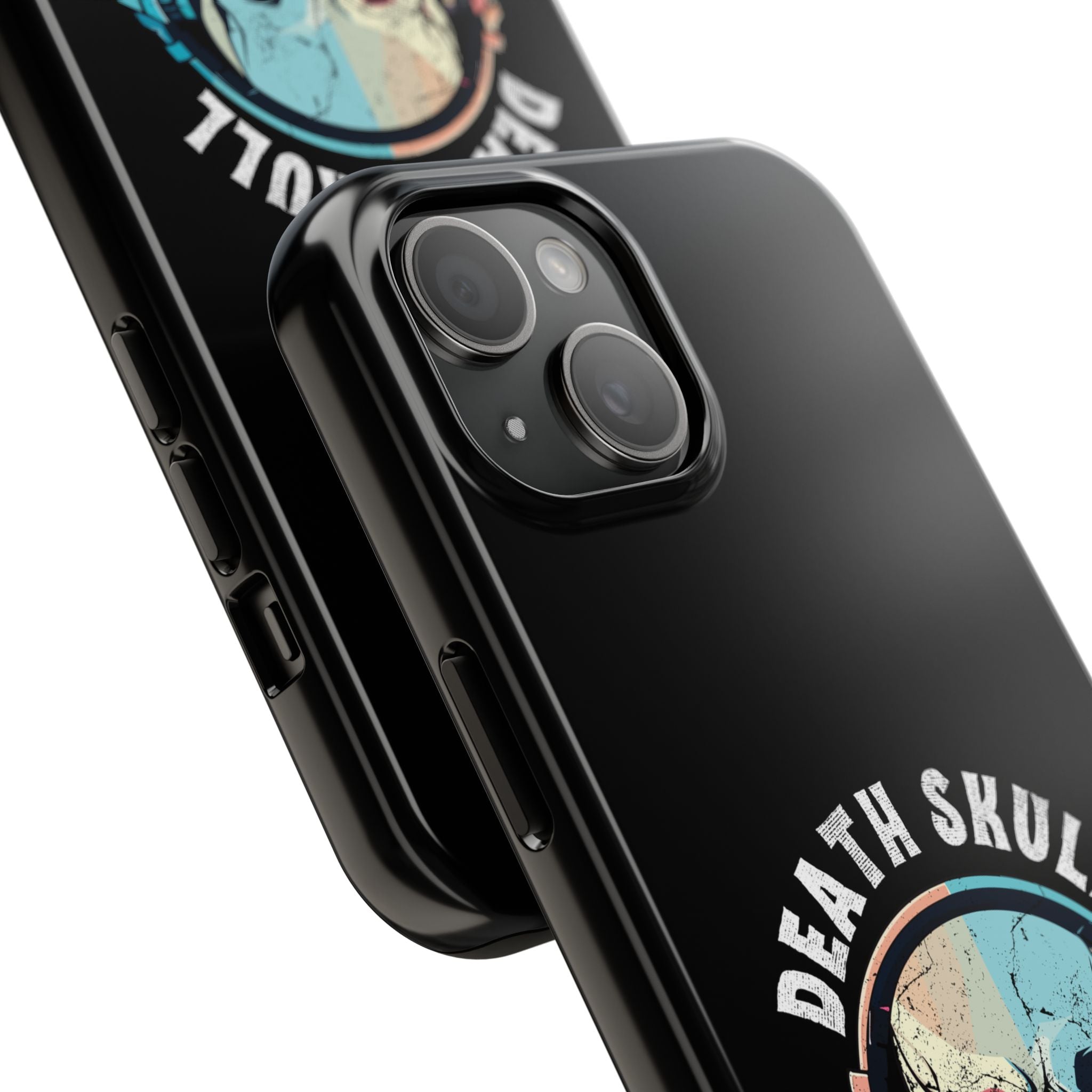Death Skull iPhone & Samsung Case – Skull Headphones Tough Phone Cover