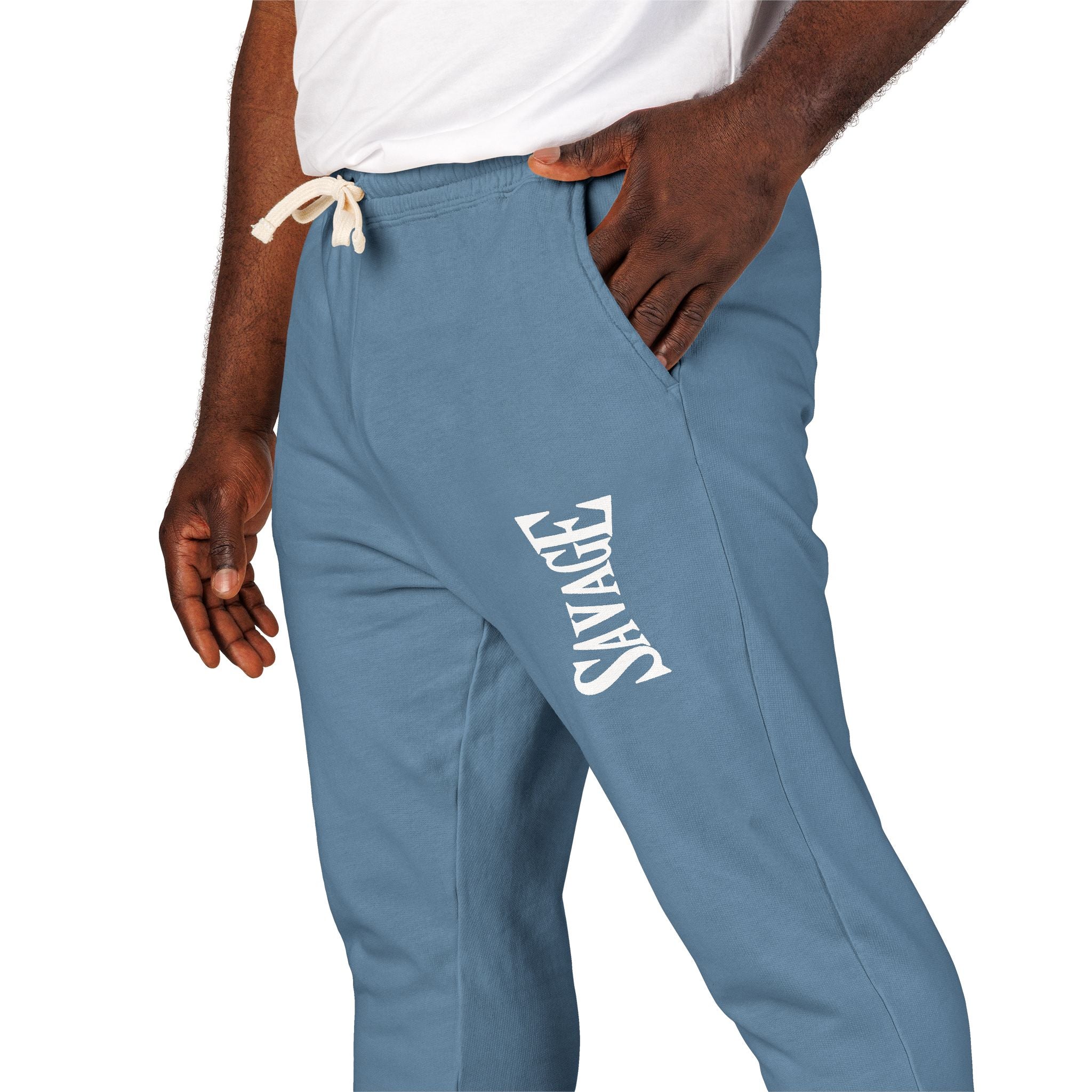 Men's Casual Fleece Sweatpants with Modern Design