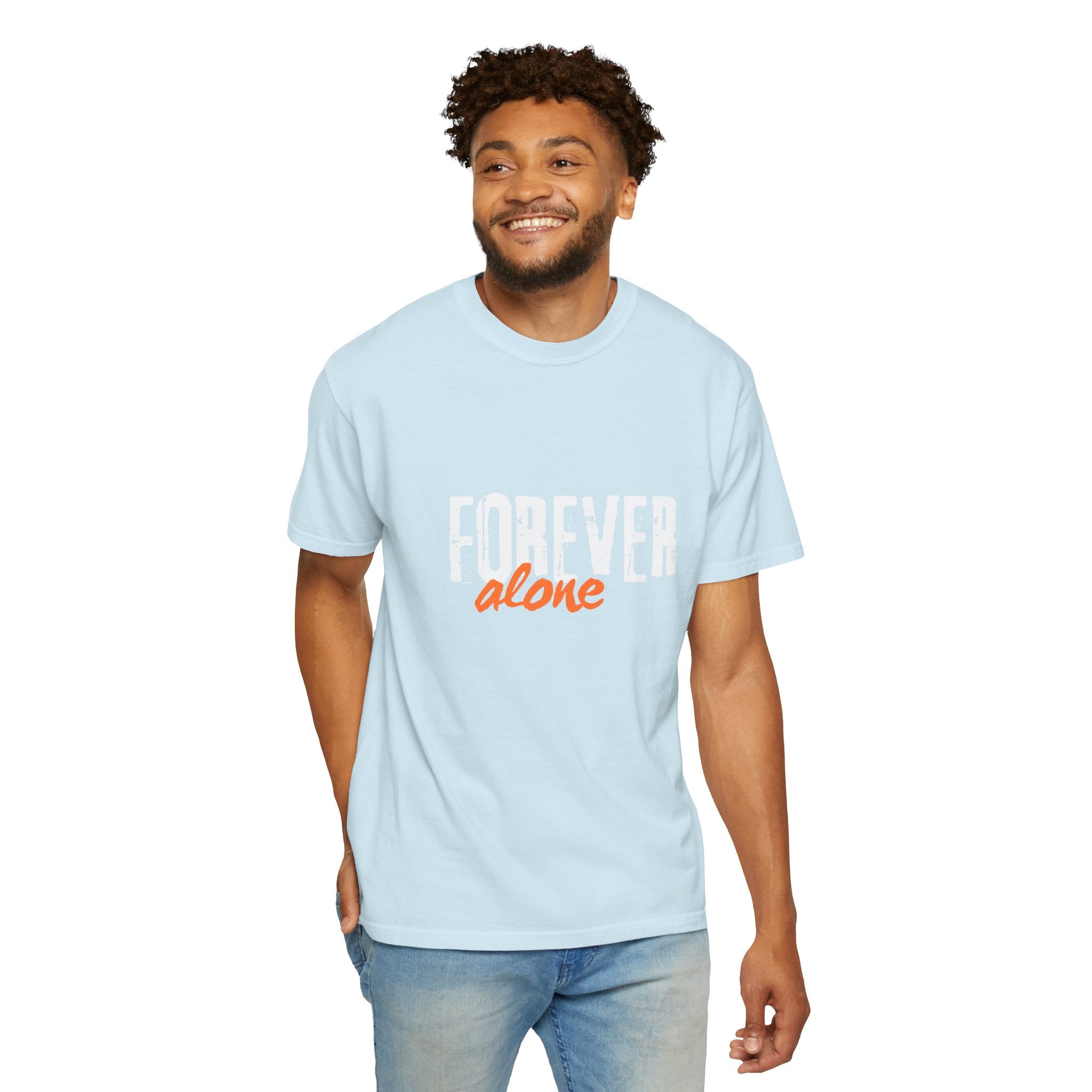 Forever Alone Cool Monkey Graphic Tee | Funny Front & Back Print Shirt