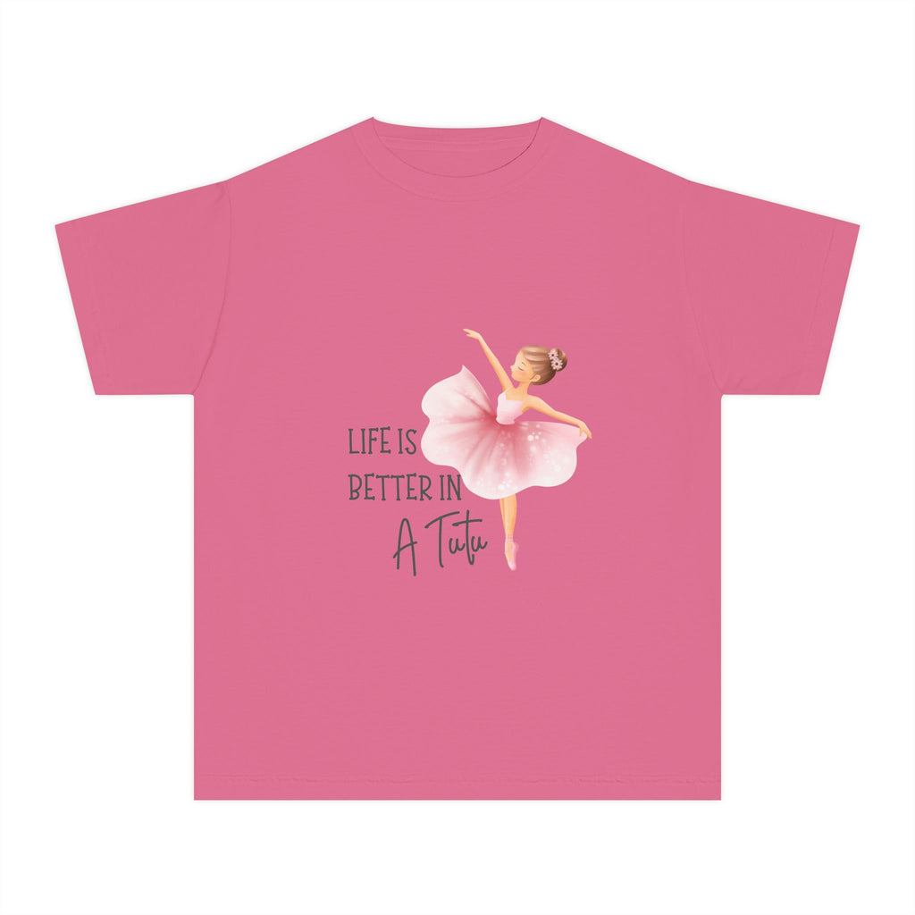 Youth T-Shirt Ballet 'Life Is Better in a Tutu' Tee for Girls