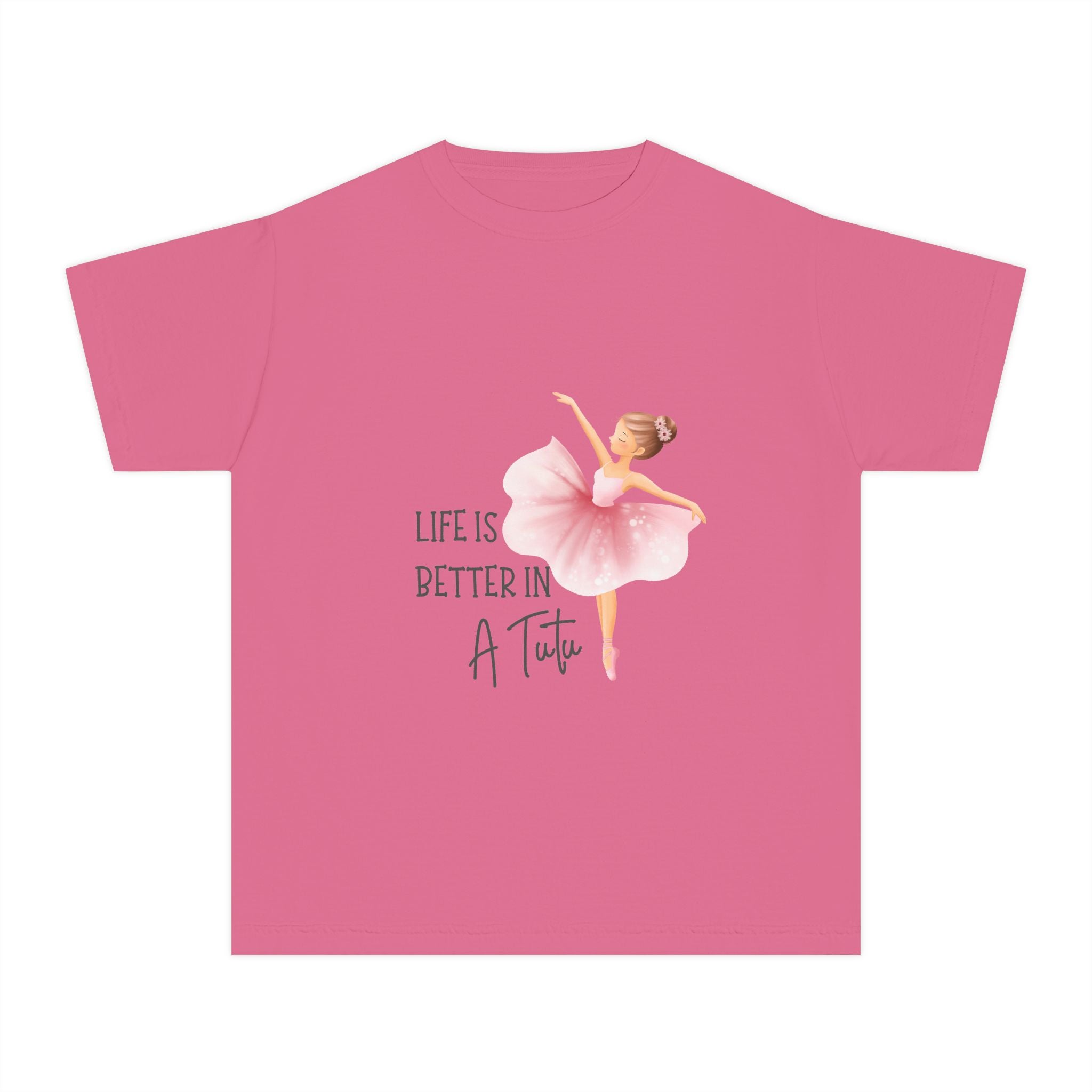 Youth T-Shirt Ballet 'Life Is Better in a Tutu' Tee for Girls