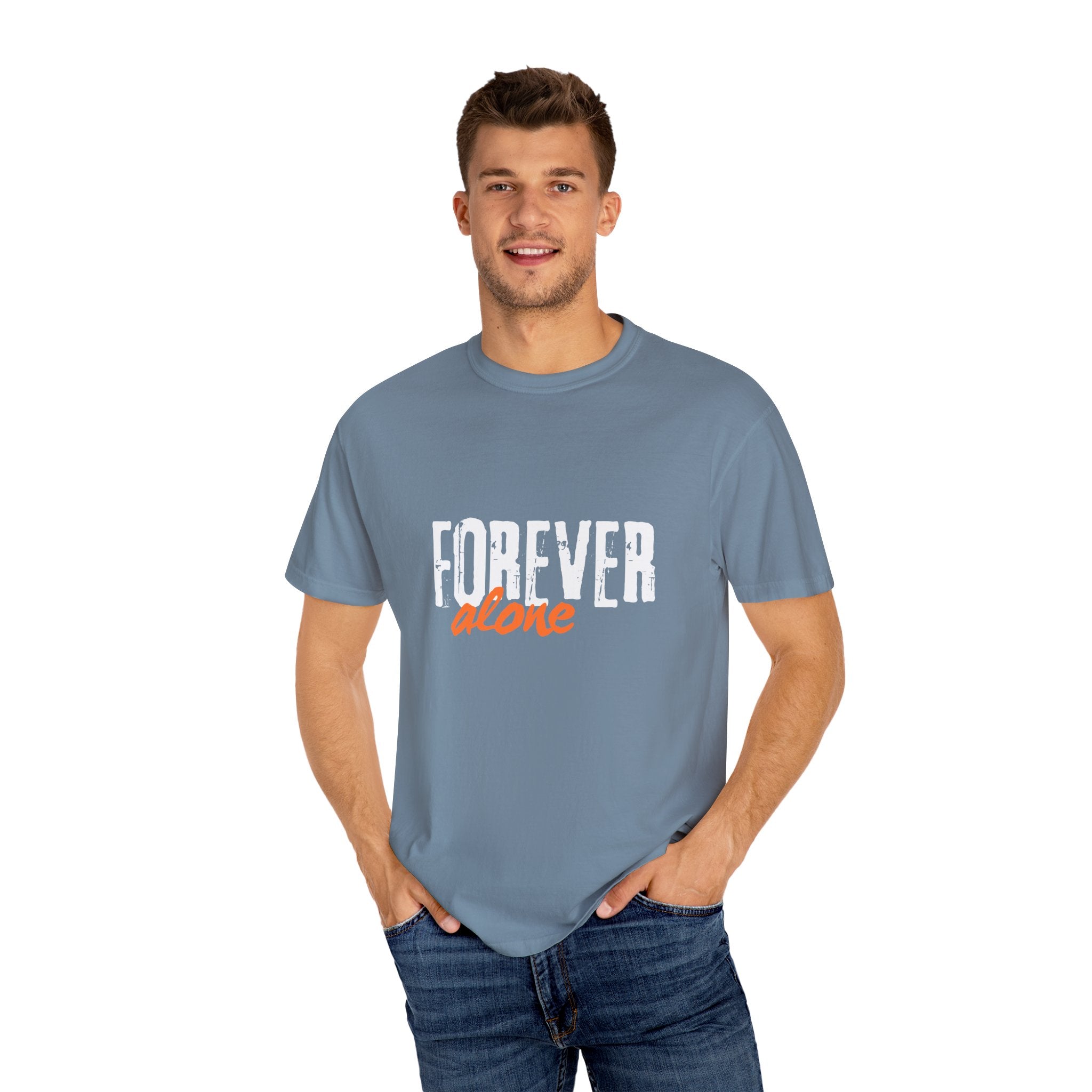 Forever Alone Cool Monkey Graphic Tee | Funny Front & Back Print Shirt