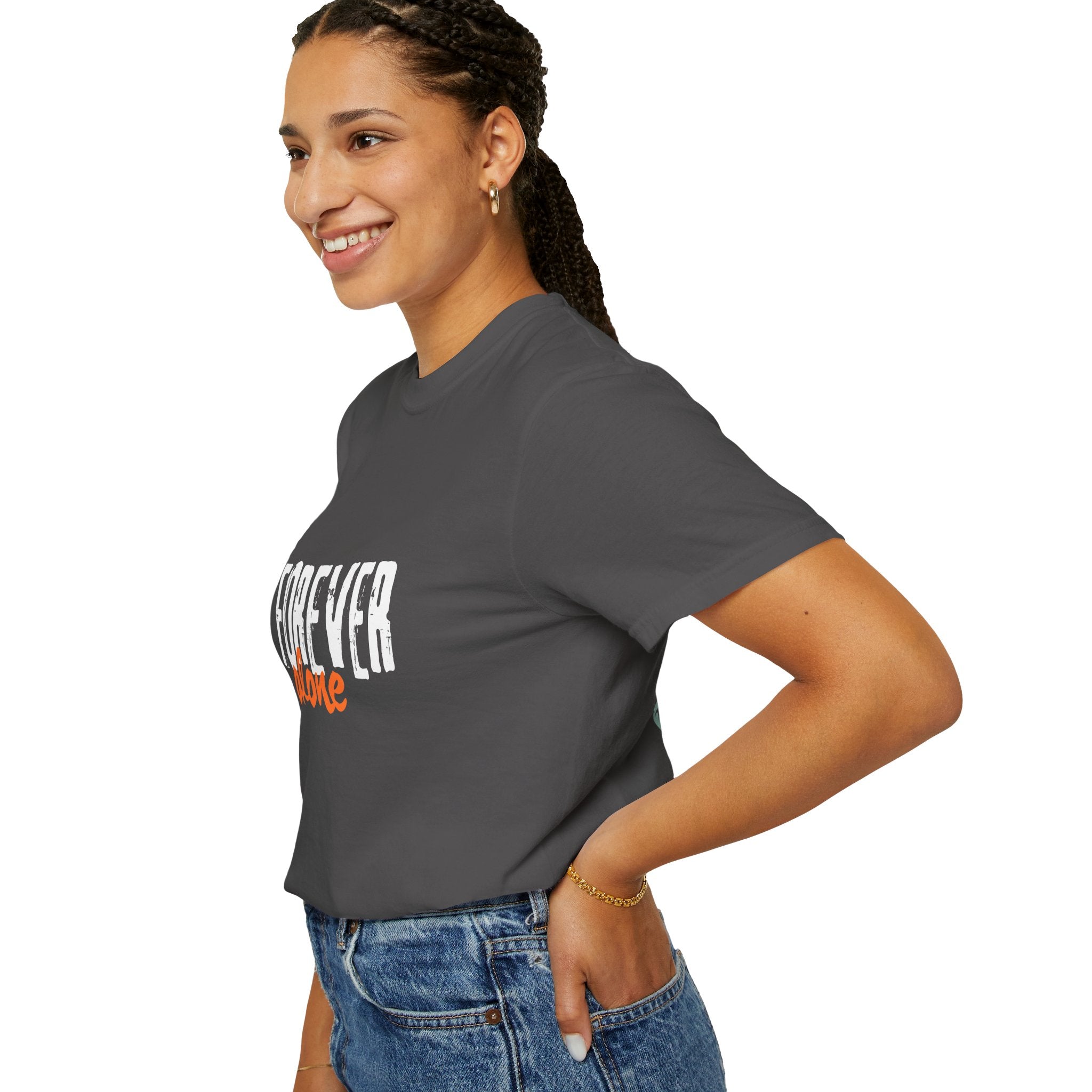 Forever Alone Cool Monkey Graphic Tee | Funny Front & Back Print Shirt