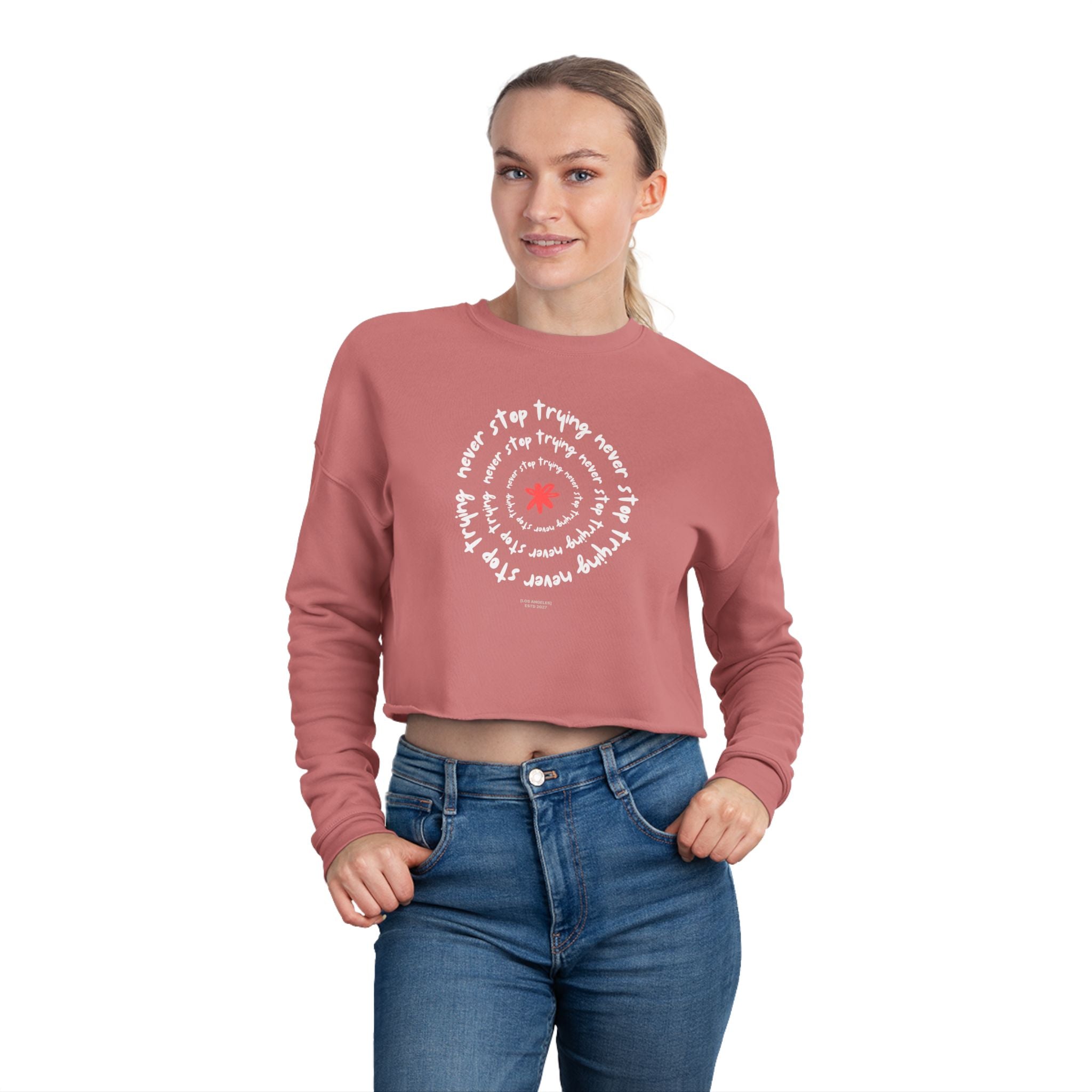 Inspirational Women's Cropped Sweatshirt