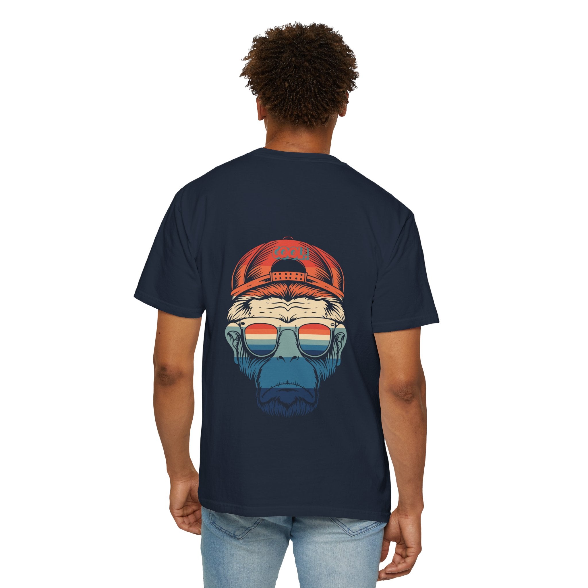 Forever Alone Cool Monkey Graphic Tee | Funny Front & Back Print Shirt