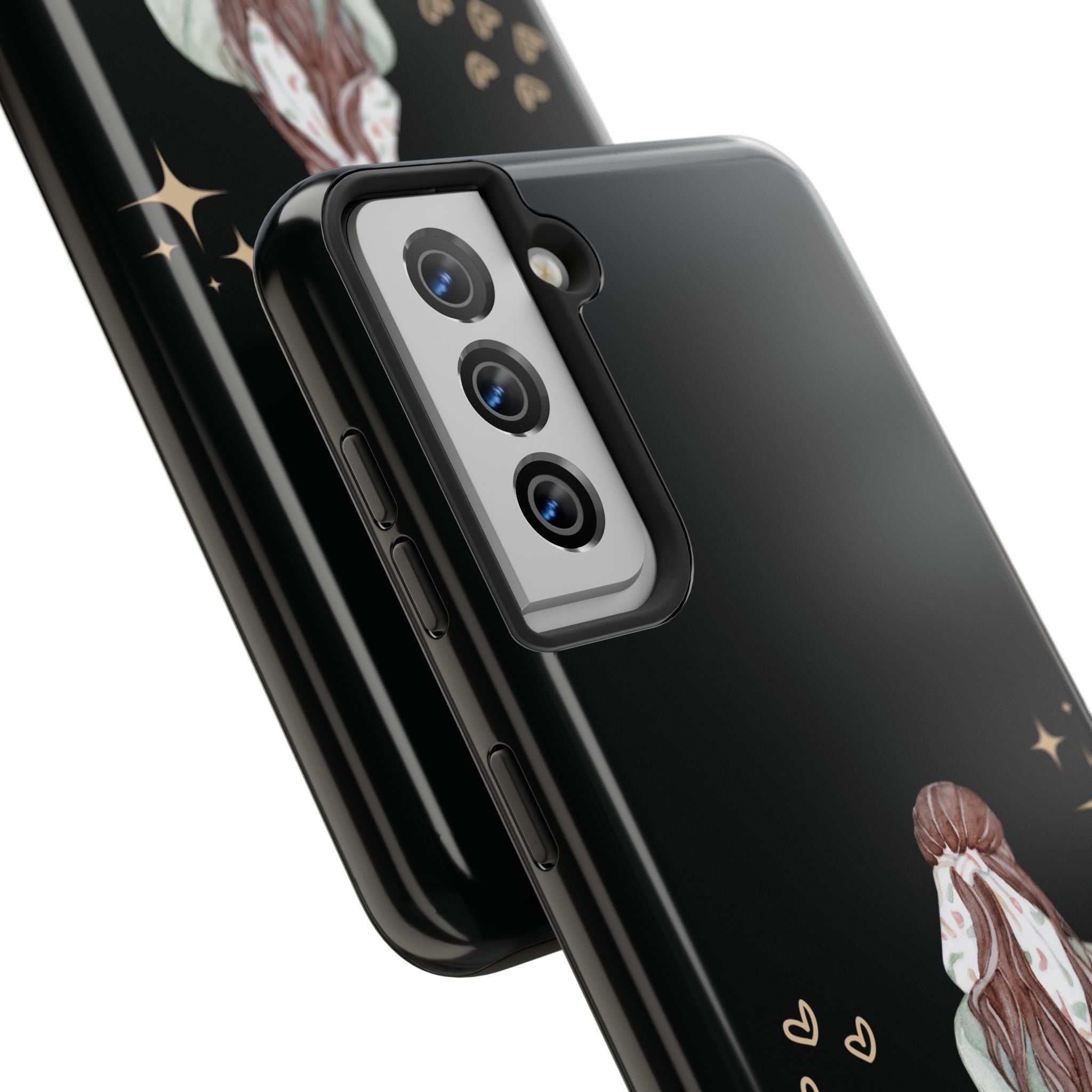 Trendy Girl iPhone Case – Fashion Illustration Tough Phone Cover