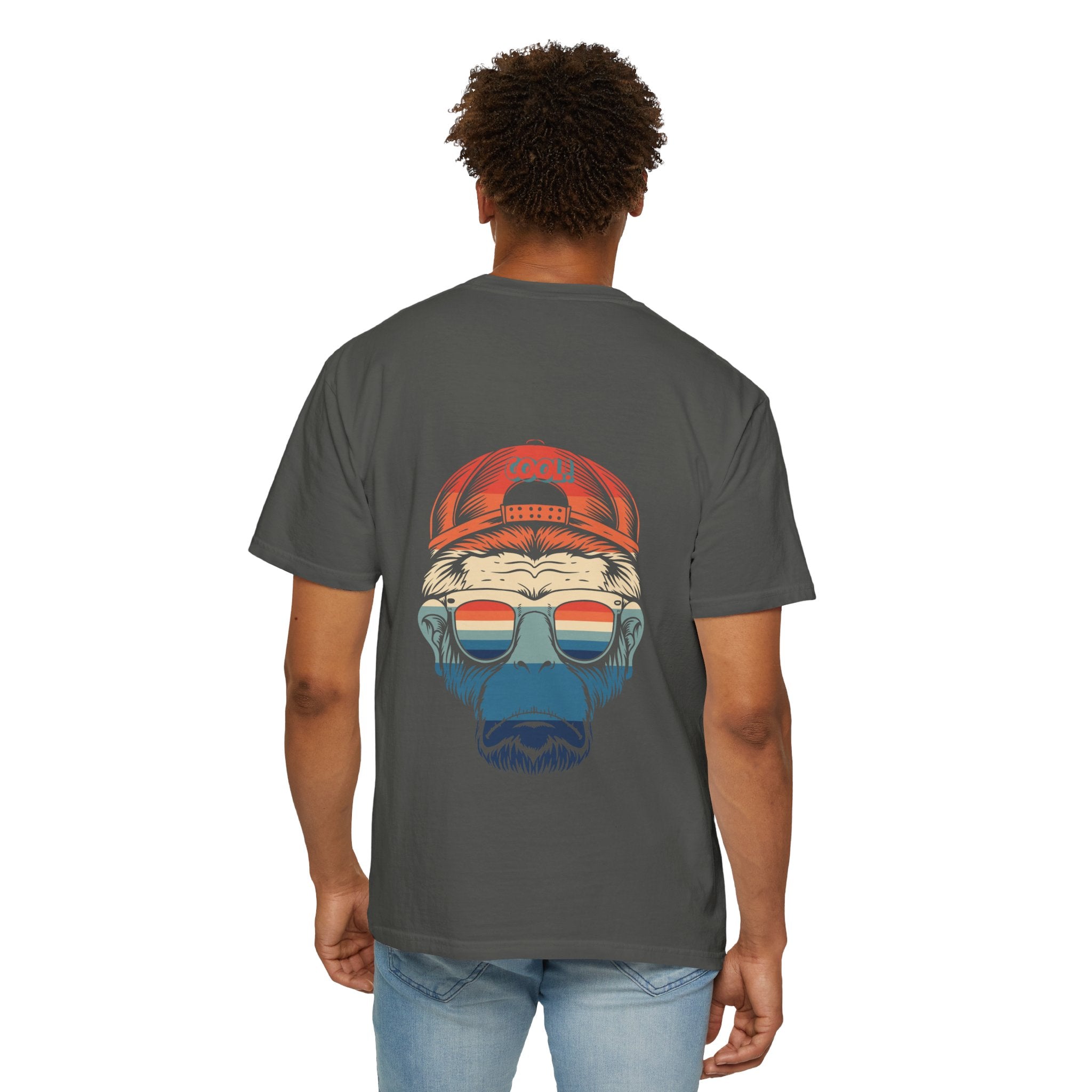 Forever Alone Cool Monkey Graphic Tee | Funny Front & Back Print Shirt