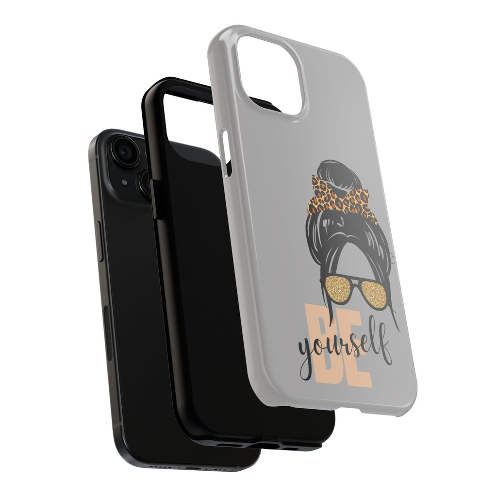 Be Yourself iPhone Case – Motivational Quote Tough Phone Cover