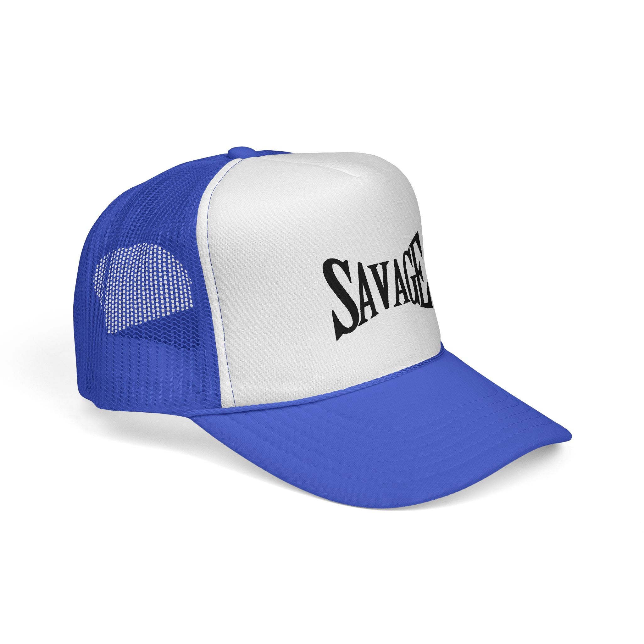 Savage Trucker Cap – Bold Typography Streetwear Hat