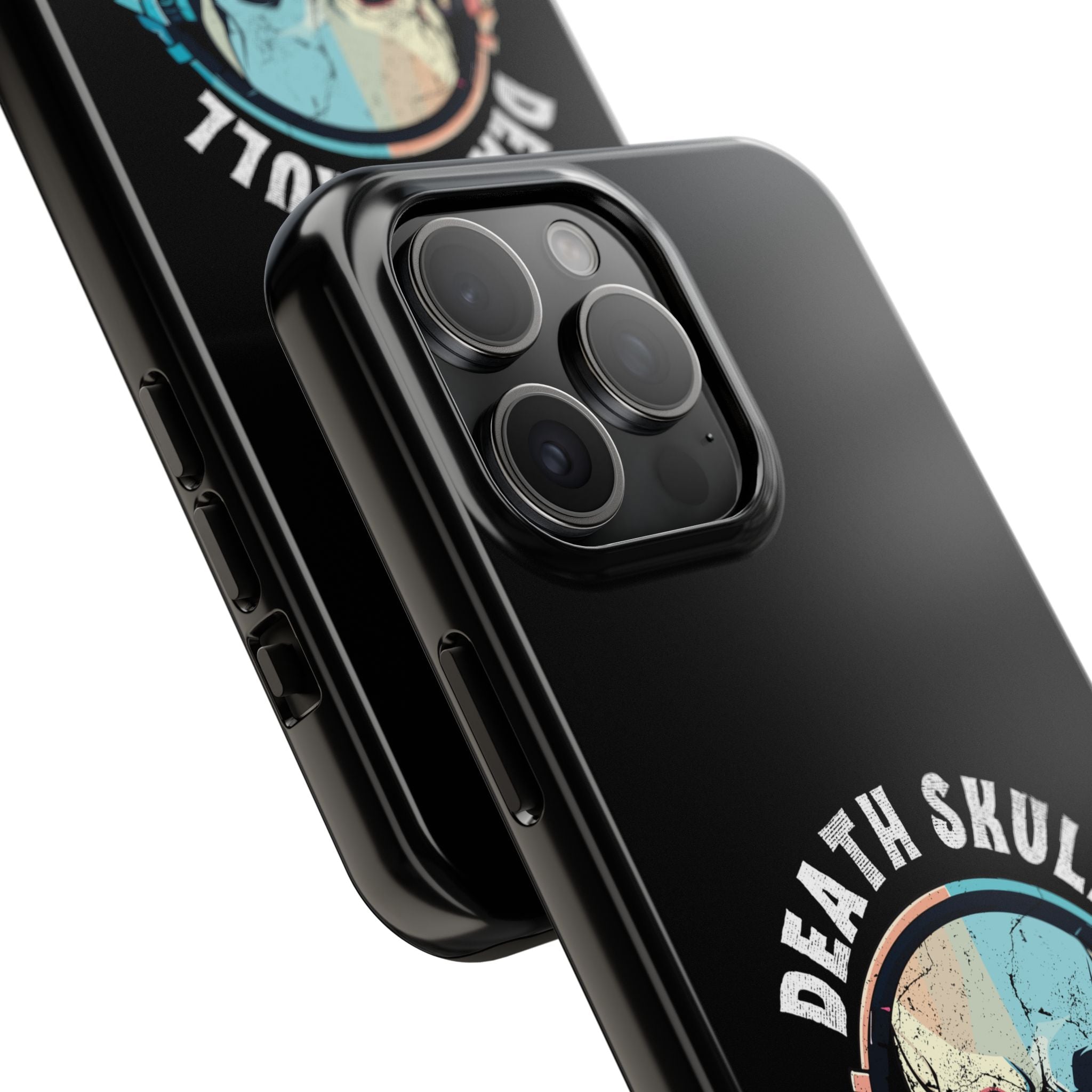 Death Skull iPhone & Samsung Case – Skull Headphones Tough Phone Cover