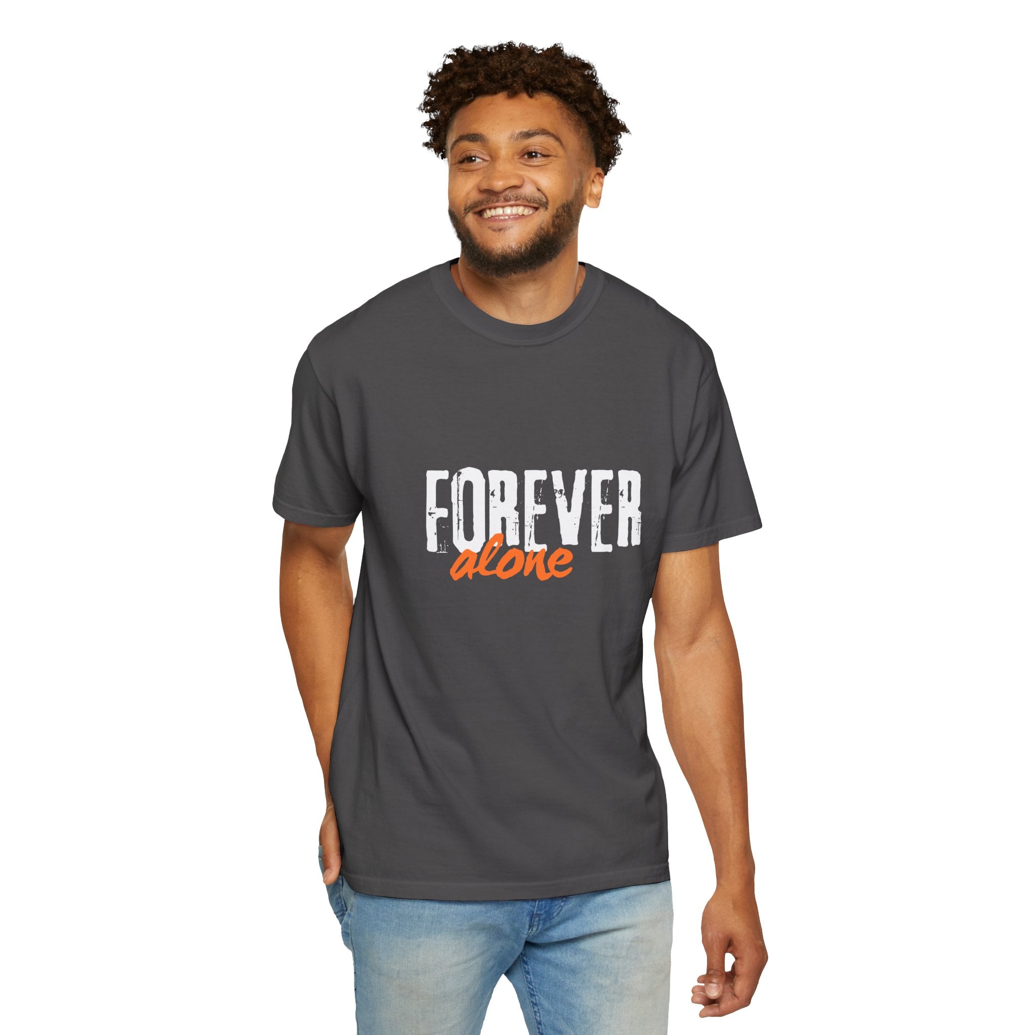 Forever Alone Cool Monkey Unisex Graphic Tee | Funny Front & Back Print Shirt