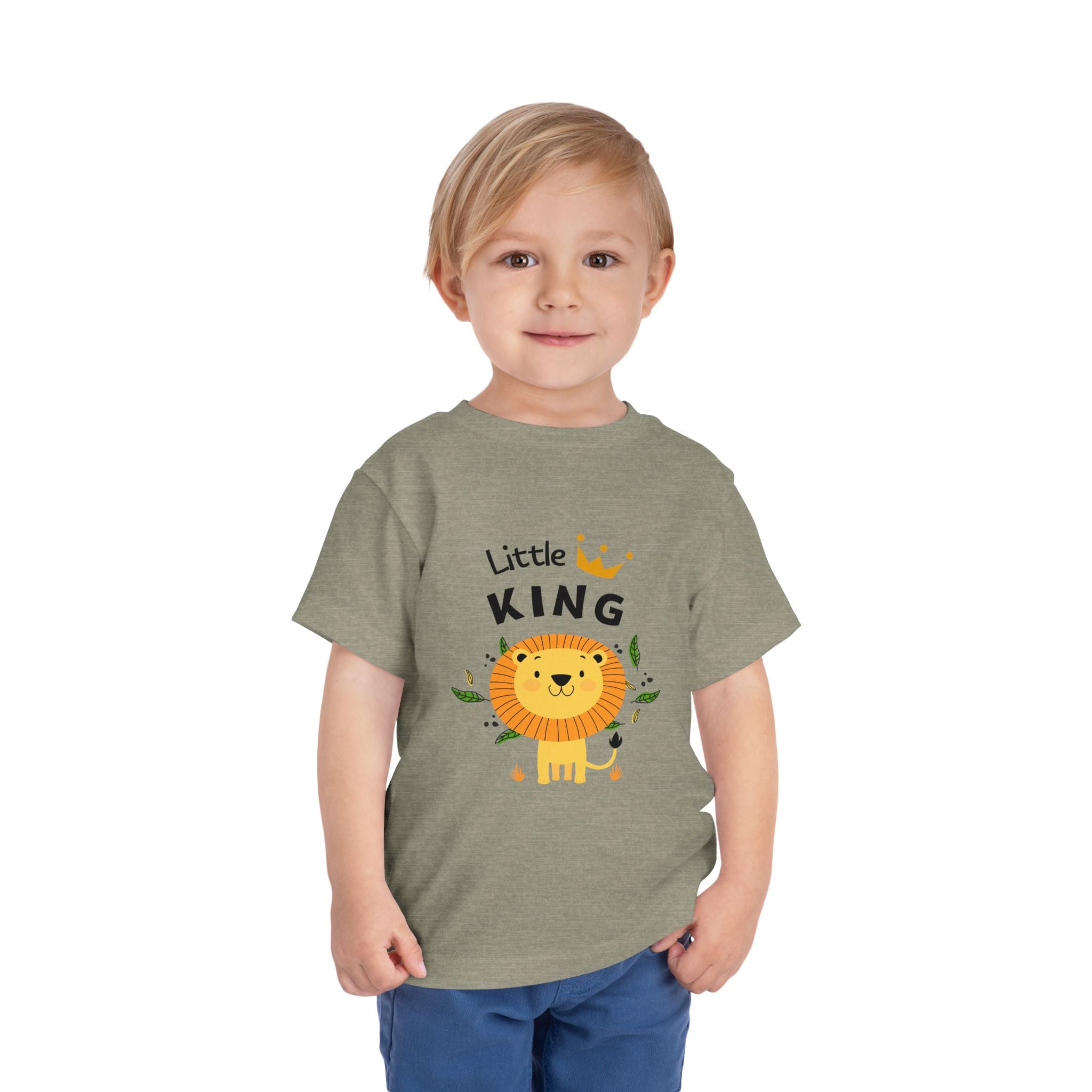 Little King Lion Kids T-Shirt – Cute Jungle Animal Tee for Boys & Girls