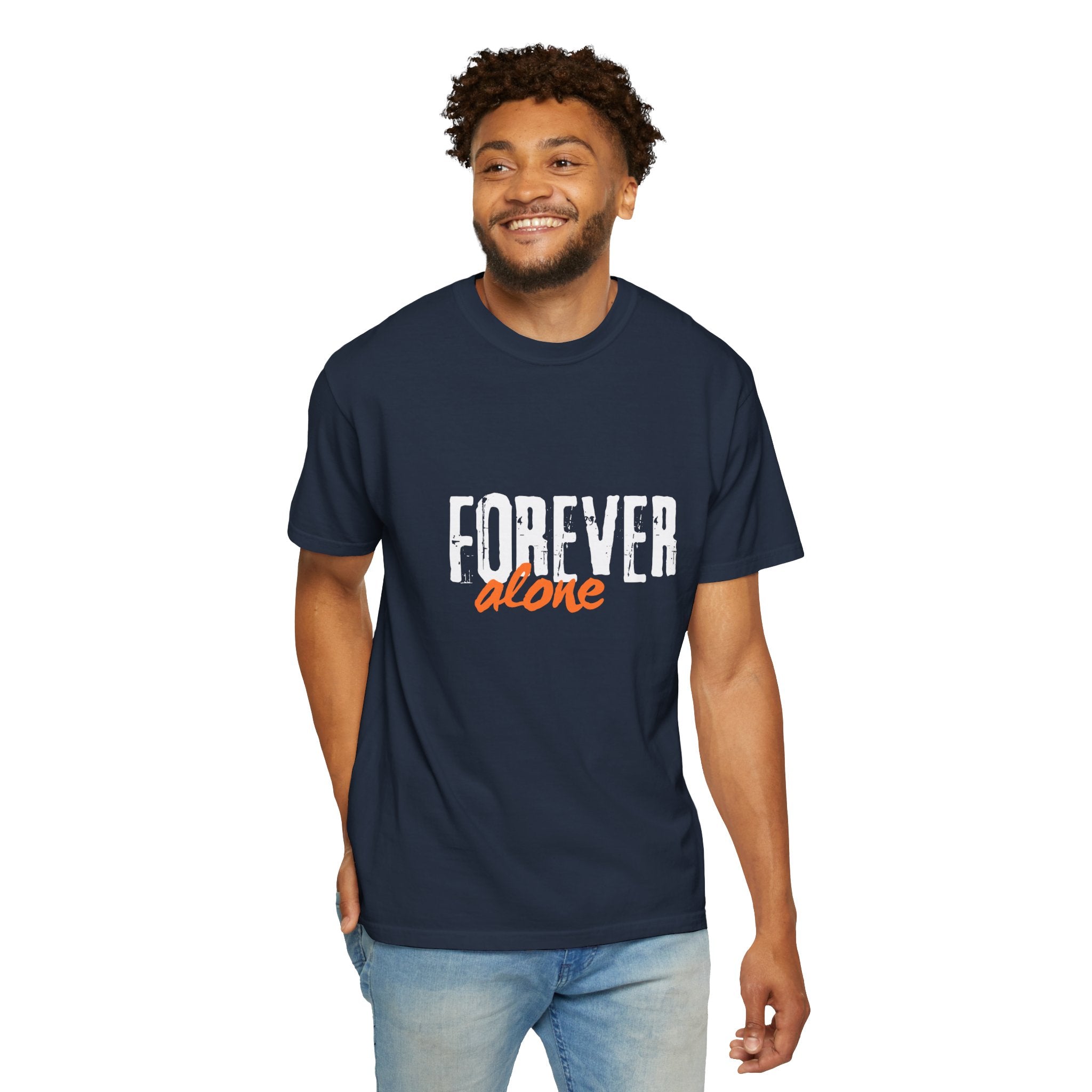 Forever Alone Cool Monkey Graphic Tee | Funny Front & Back Print Shirt