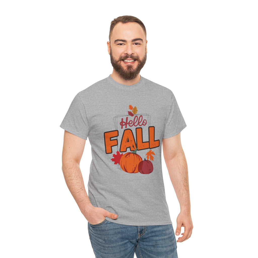 Hello Fall Pumpkin T-Shirt Unisex