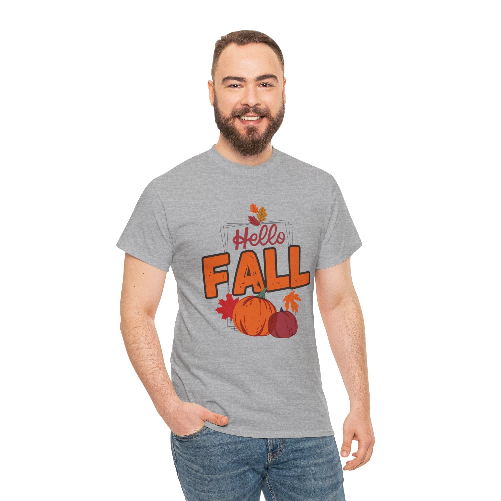 Hello Fall Pumpkin T-Shirt Unisex