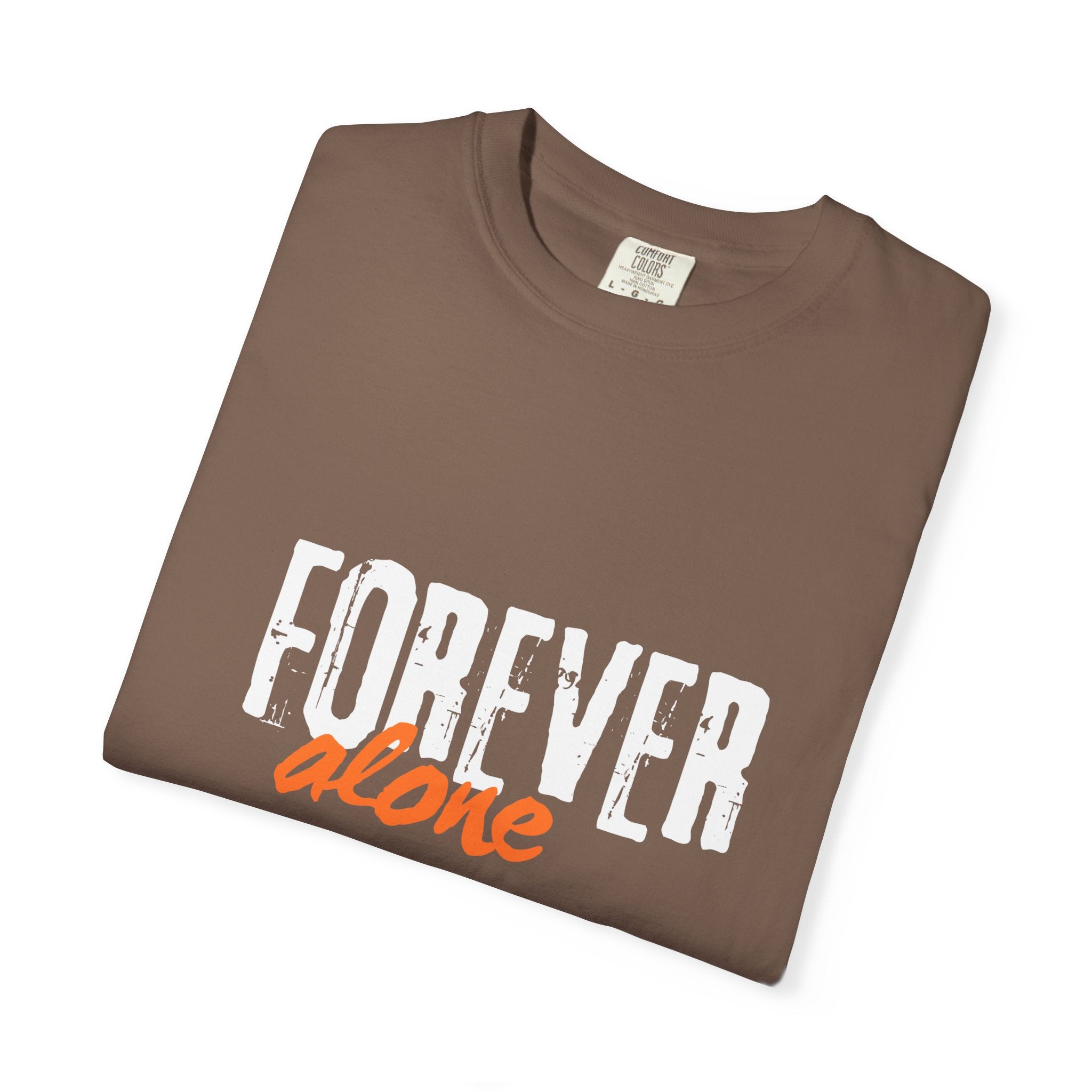 Forever Alone Cool Monkey Graphic Tee | Funny Front & Back Print Shirt
