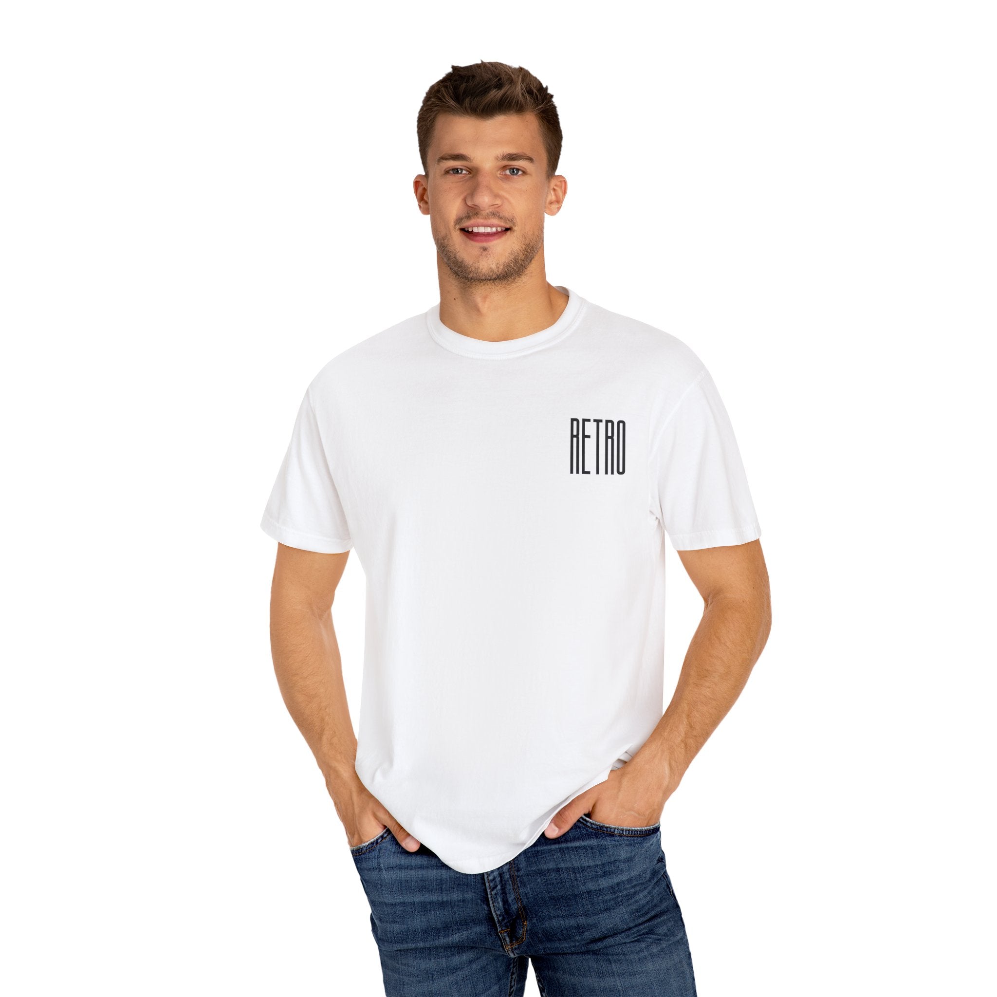 Retro Motorcycle Graphic T-Shirt - Male