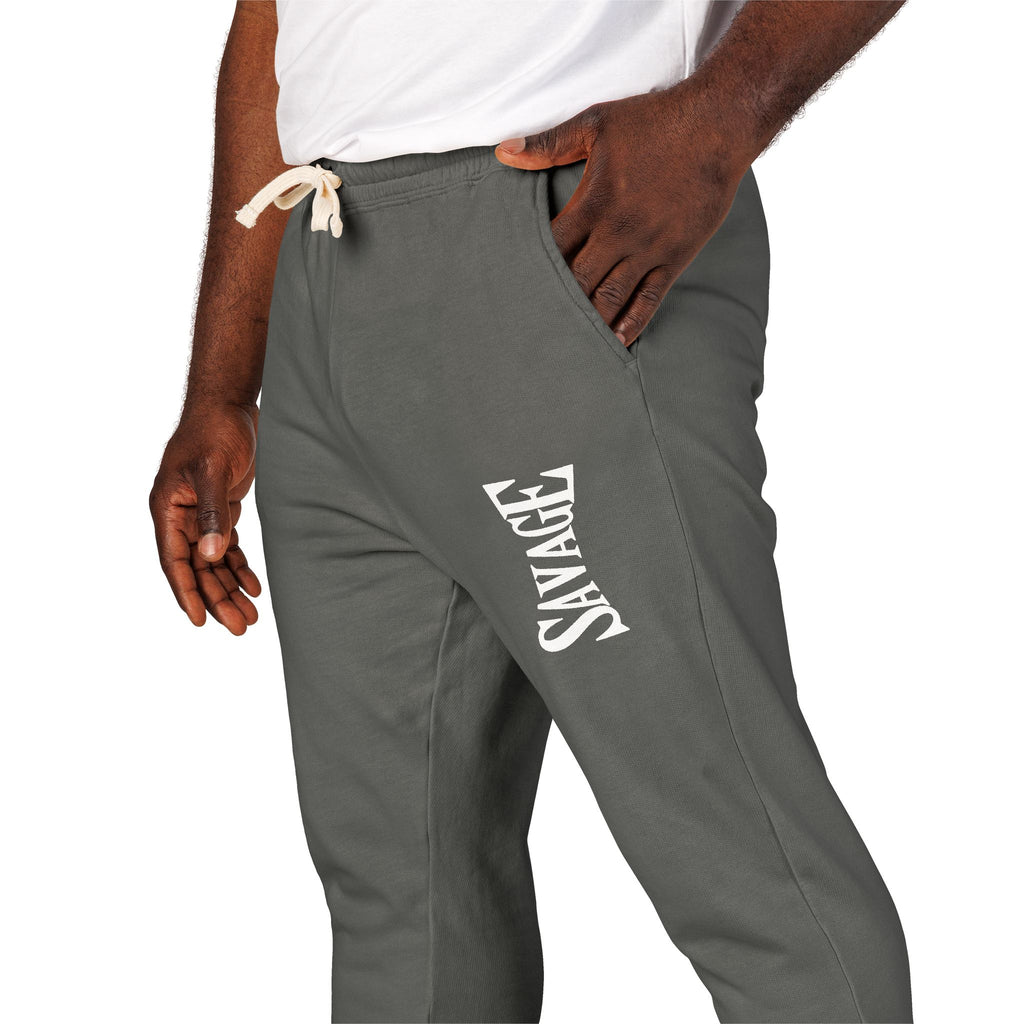 Men's Casual Fleece Sweatpants with Modern Design
