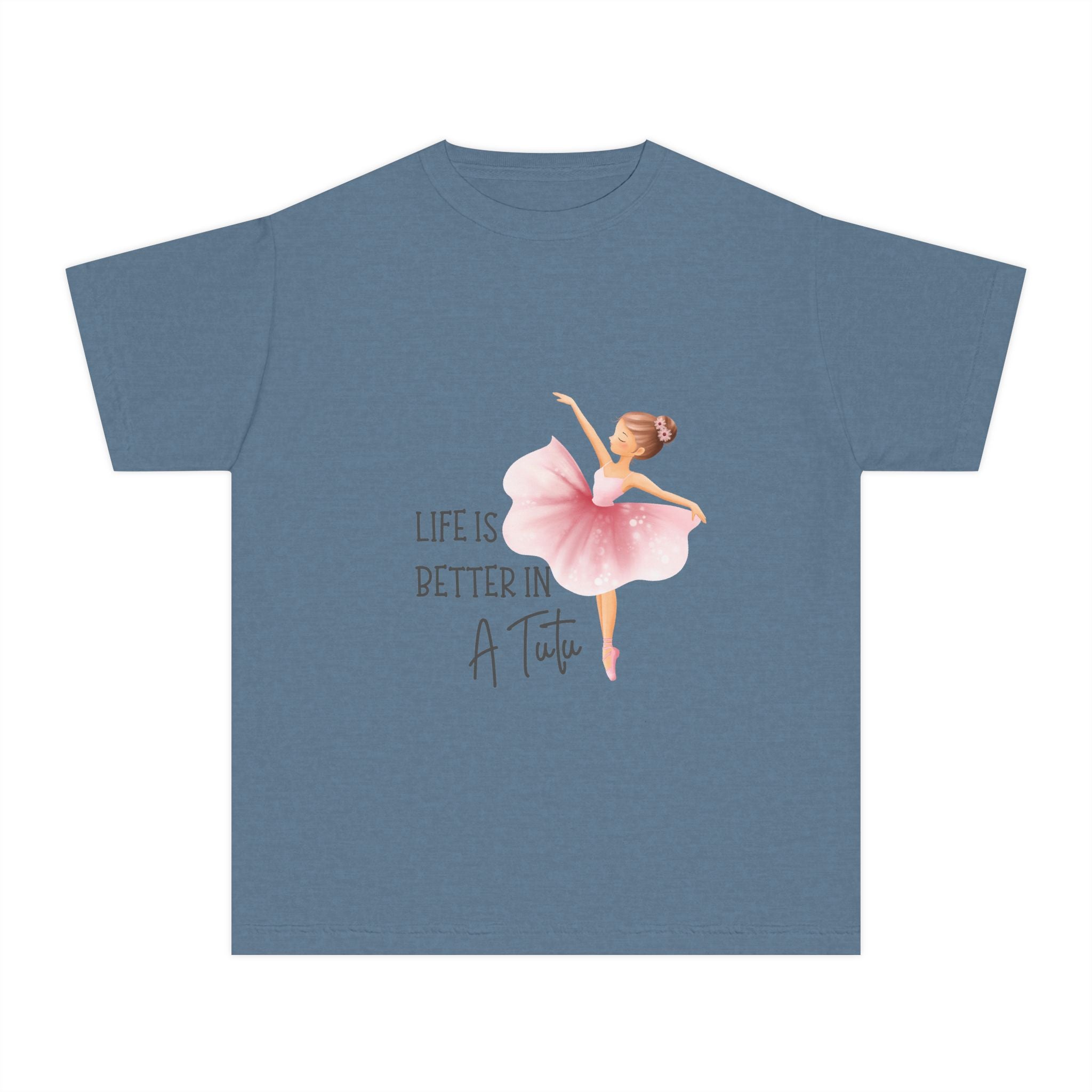 Youth T-Shirt Ballet 'Life Is Better in a Tutu' Tee for Girls