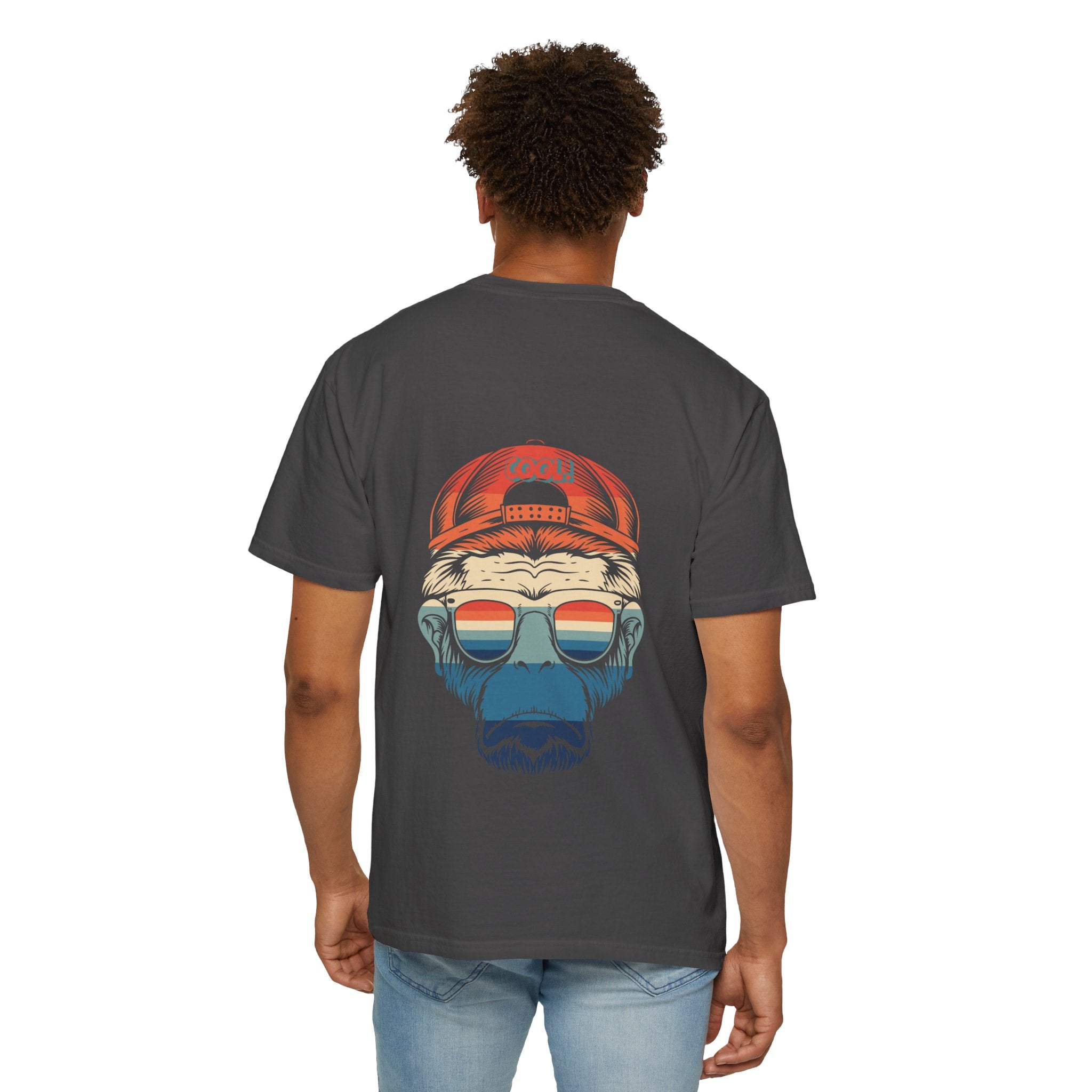 Forever Alone Cool Monkey Graphic Tee | Funny Front & Back Print Shirt