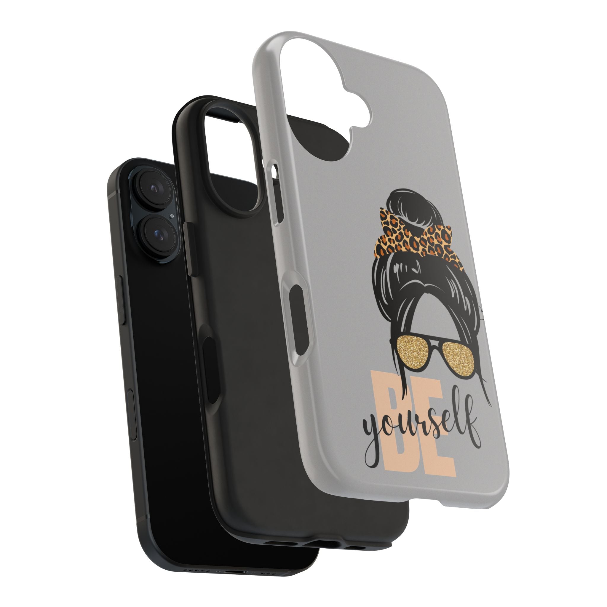 Be Yourself iPhone Case – Motivational Quote Tough Phone Cover