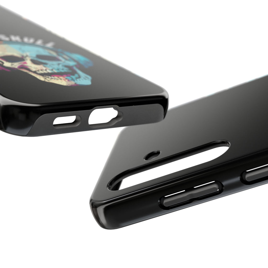 Death Skull iPhone & Samsung Case – Skull Headphones Tough Phone Cover