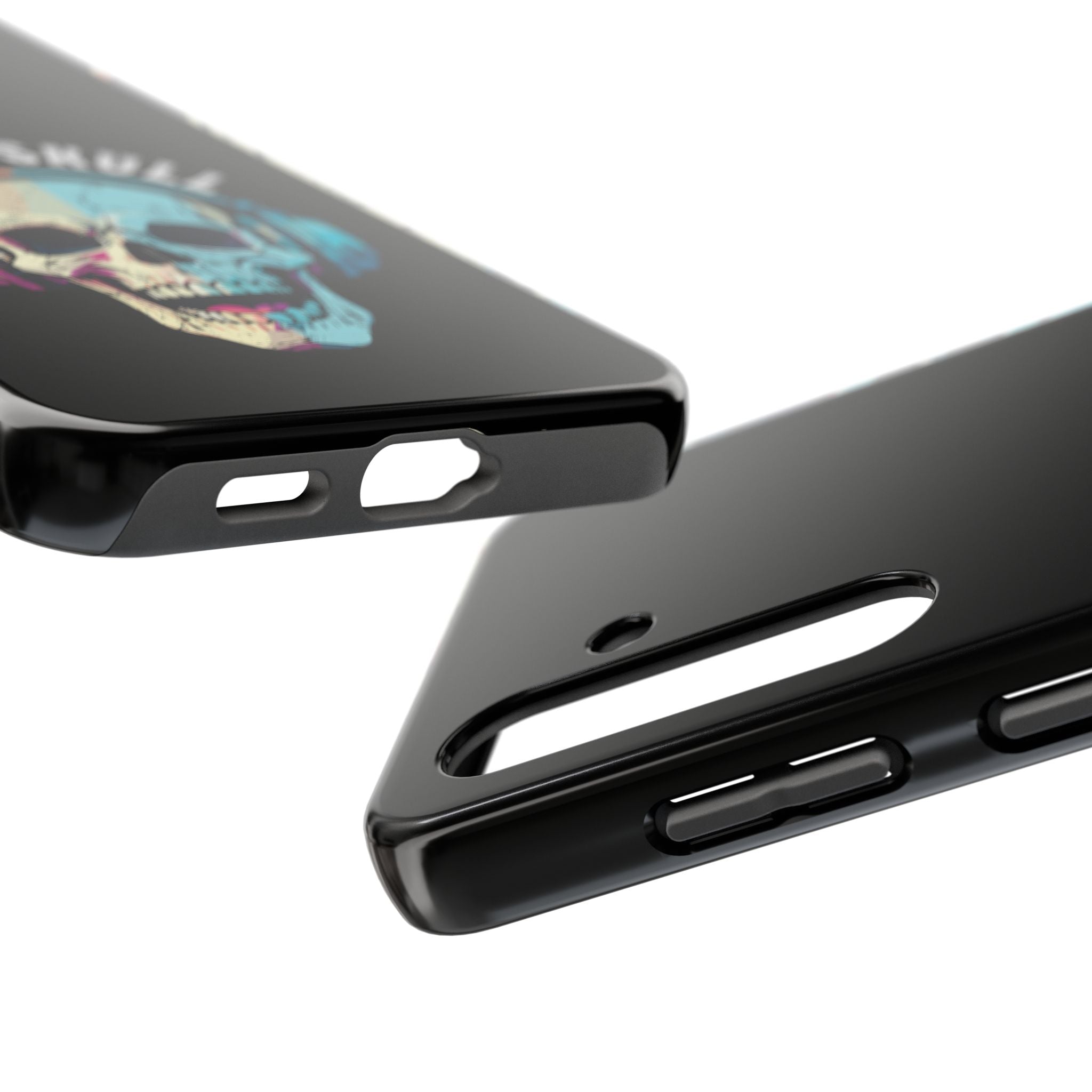 Death Skull iPhone & Samsung Case – Skull Headphones Tough Phone Cover