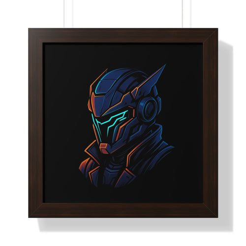 Cyberpunk Helmet Wall Art