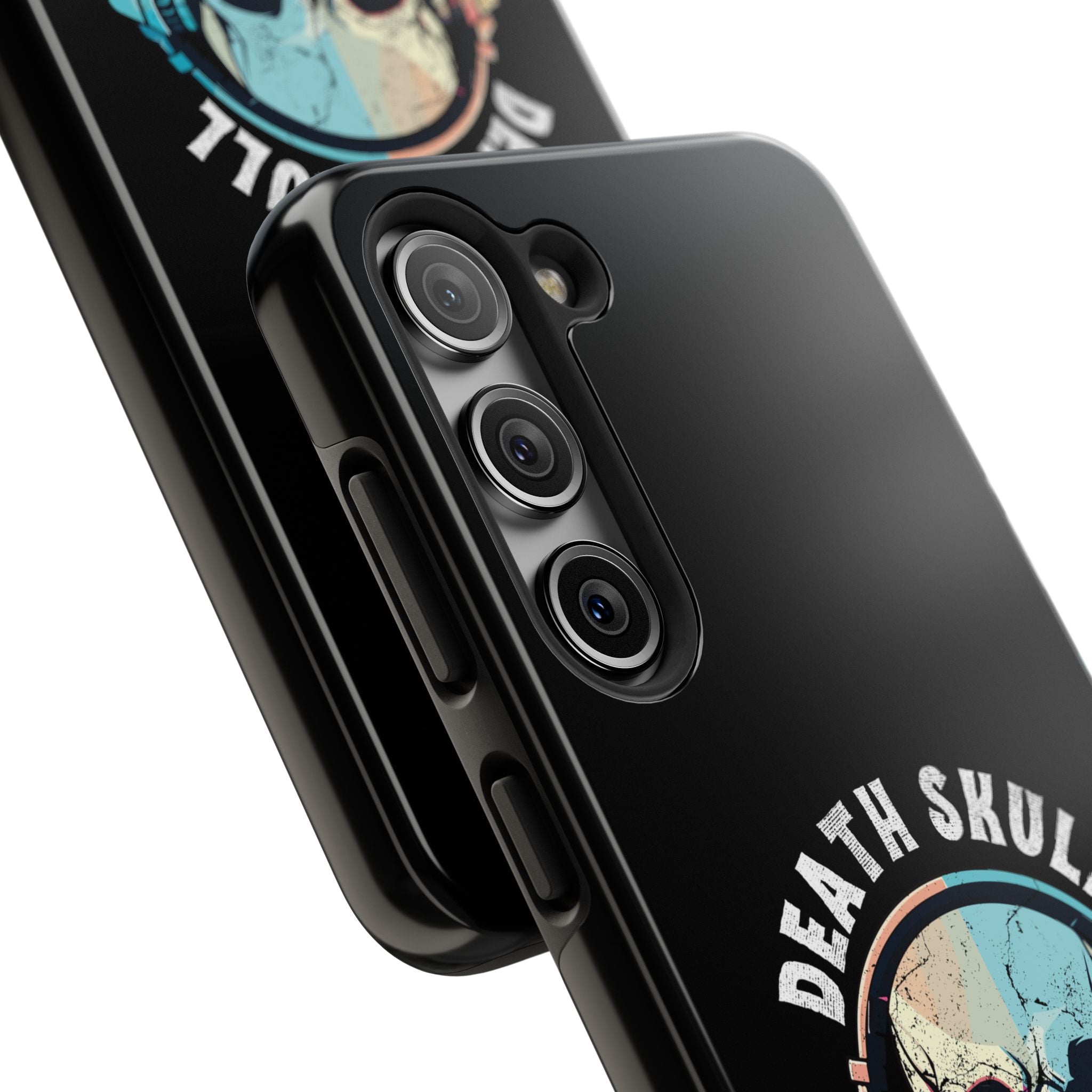 Death Skull iPhone & Samsung Case – Skull Headphones Tough Phone Cover