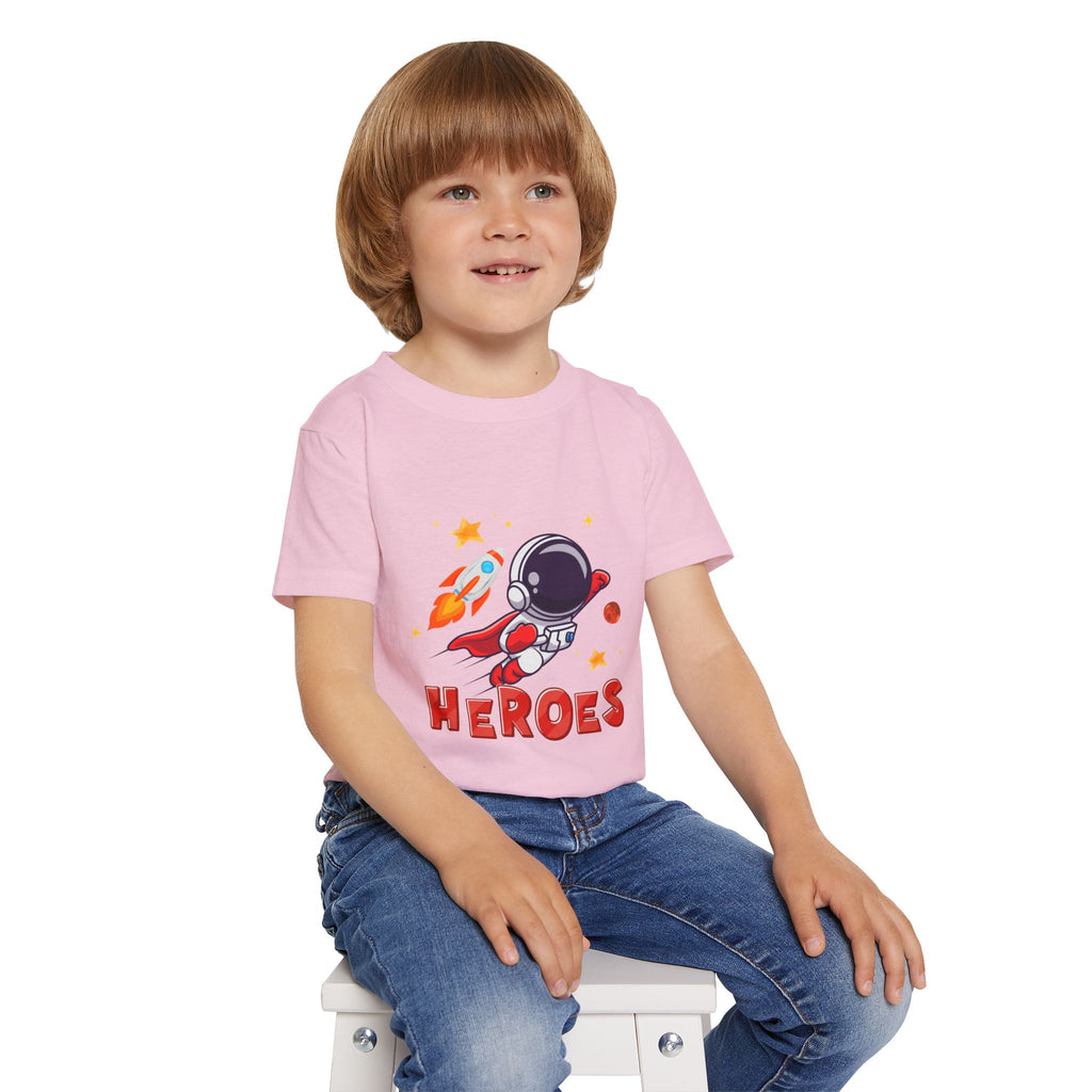 Little Space Heroes Astronaut Kids T-Shirt – Cosmic Adventure Tee for Boys & Girls