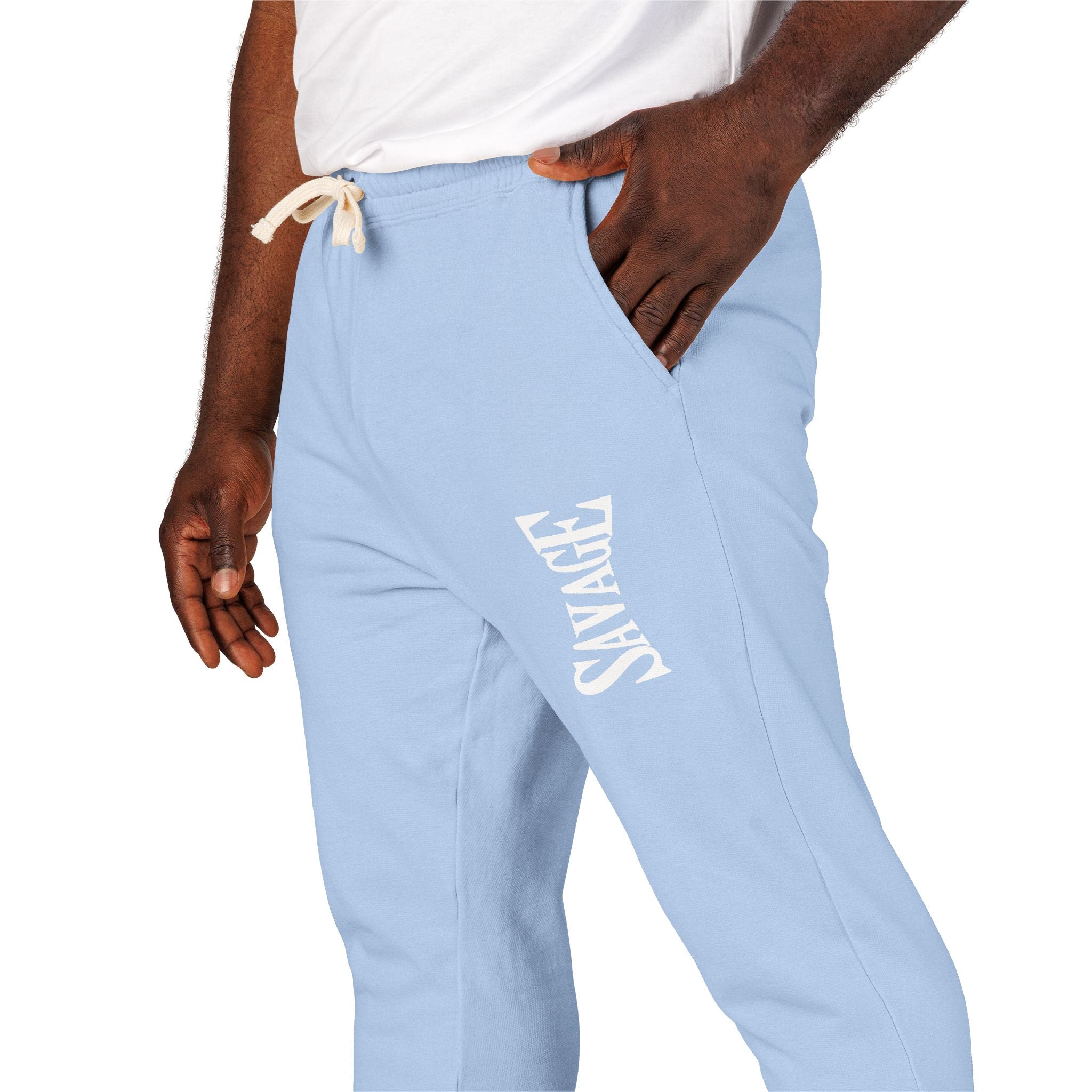 Men's Casual Fleece Sweatpants with Modern Design