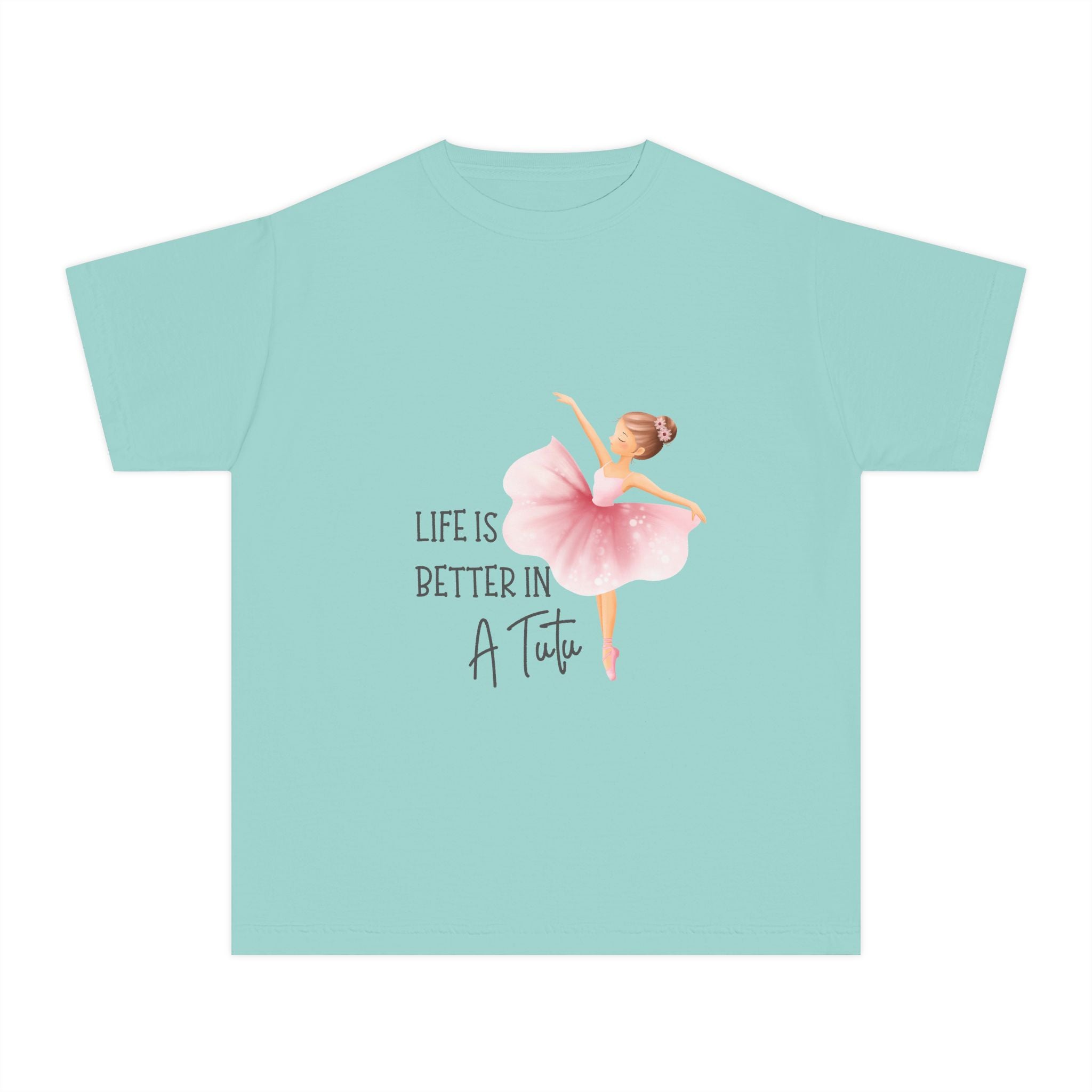Youth T-Shirt Ballet 'Life Is Better in a Tutu' Tee for Girls