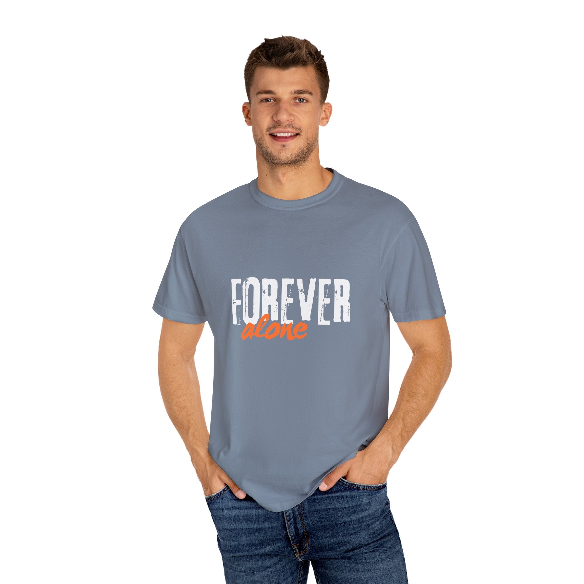 Forever Alone Cool Monkey Graphic Tee | Funny Front & Back Print Shirt