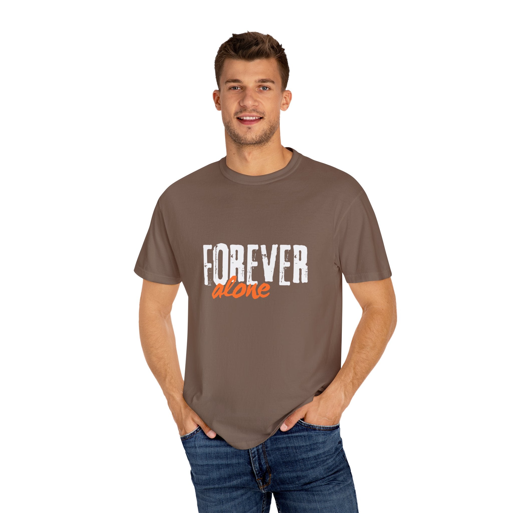 Forever Alone Cool Monkey Graphic Tee | Funny Front & Back Print Shirt