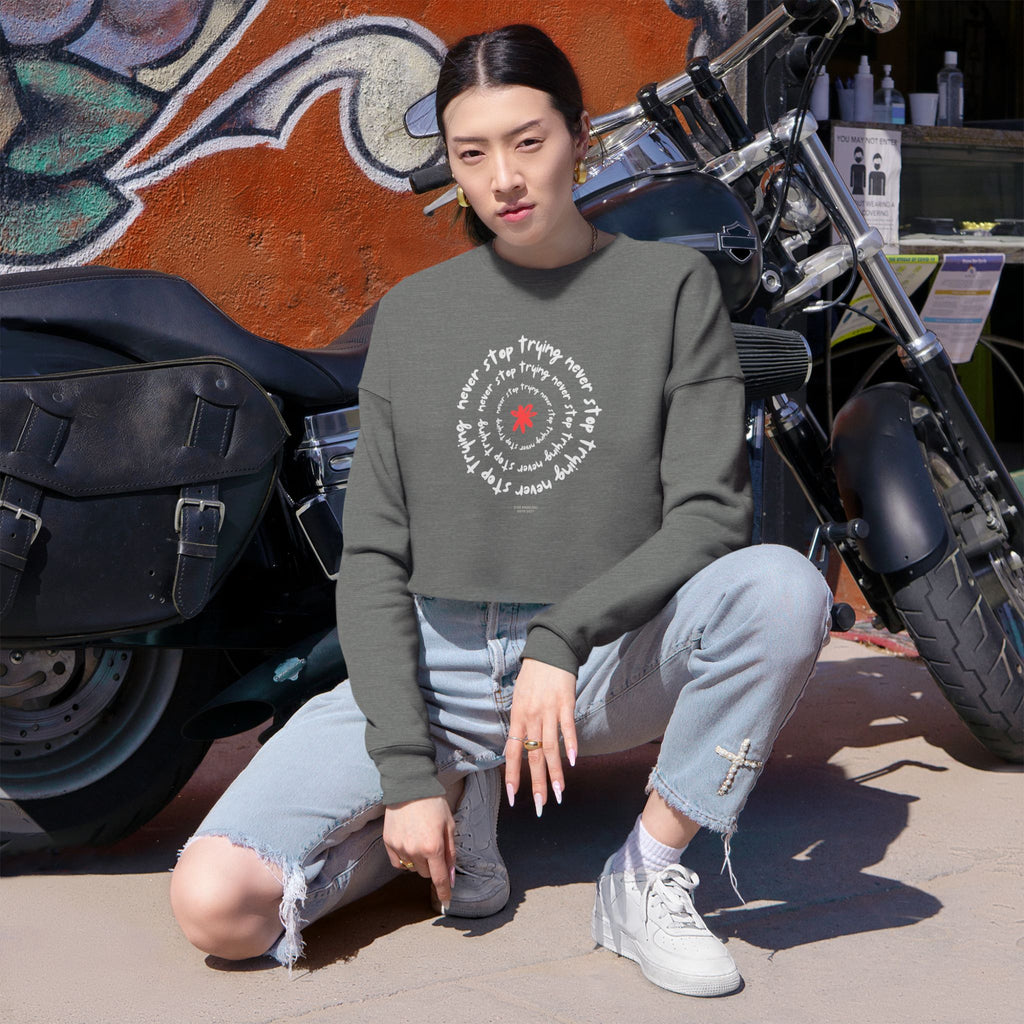 Inspirational Cropped Sweatshirt