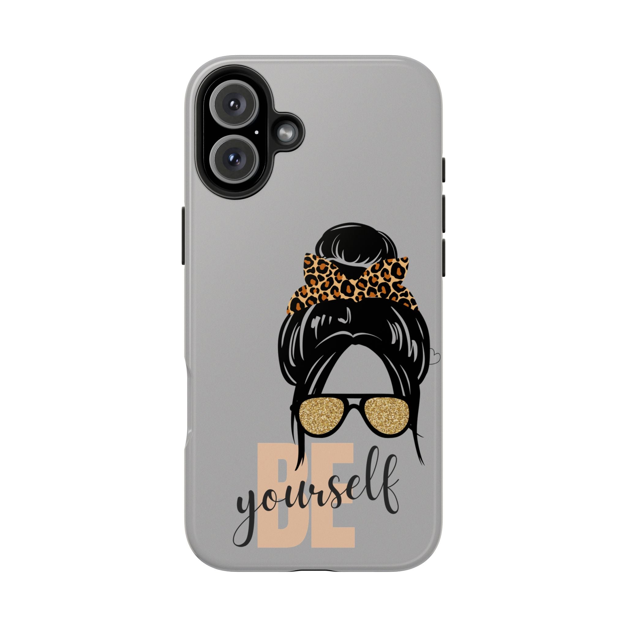 Be Yourself iPhone Case – Motivational Quote Tough Phone Cover