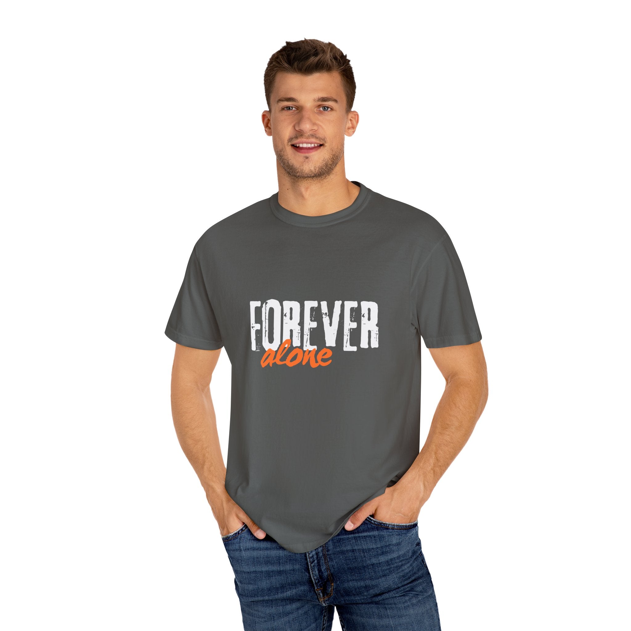 Forever Alone Cool Monkey Graphic Tee | Funny Front & Back Print Shirt