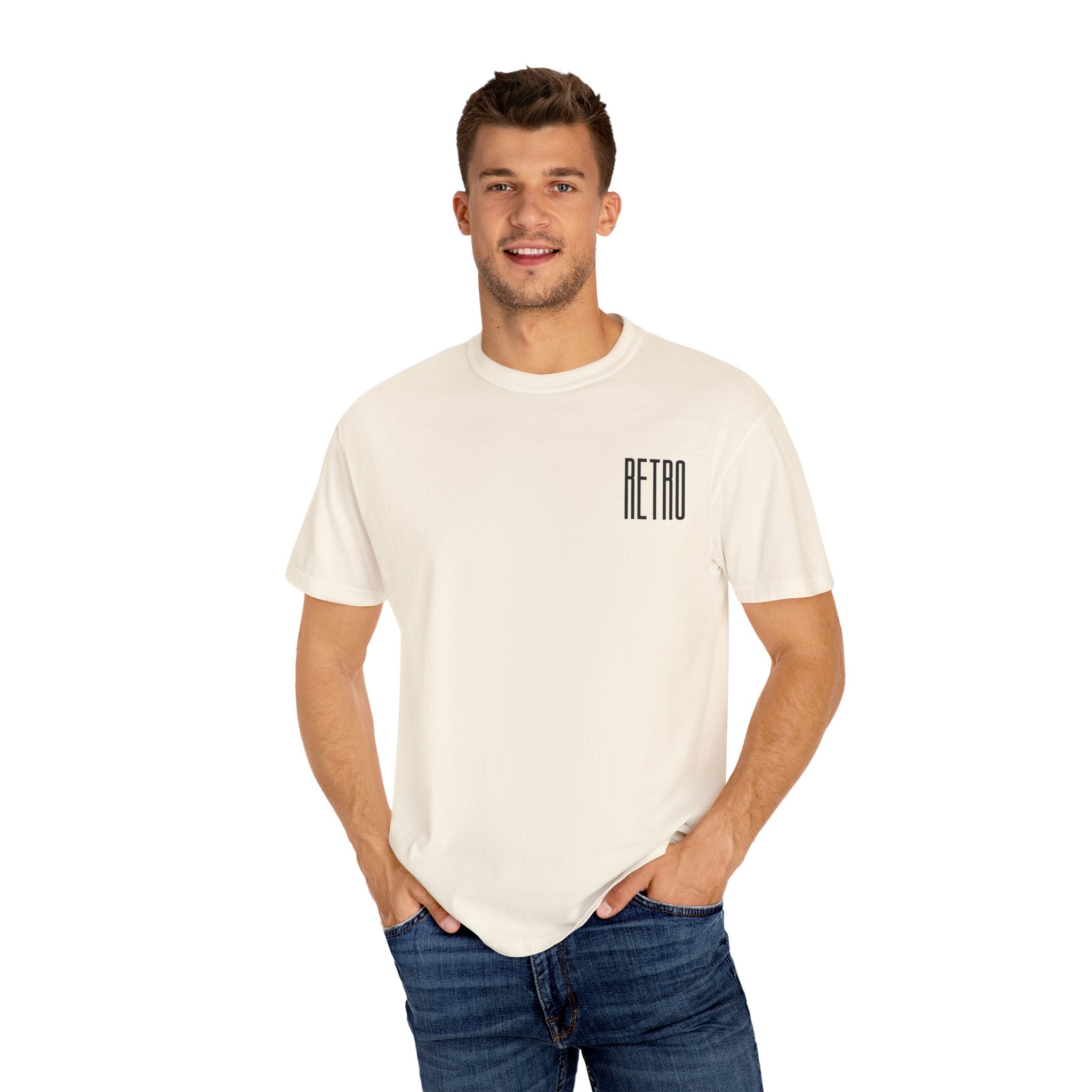 Retro Motorcycle Graphic T-Shirt - Male