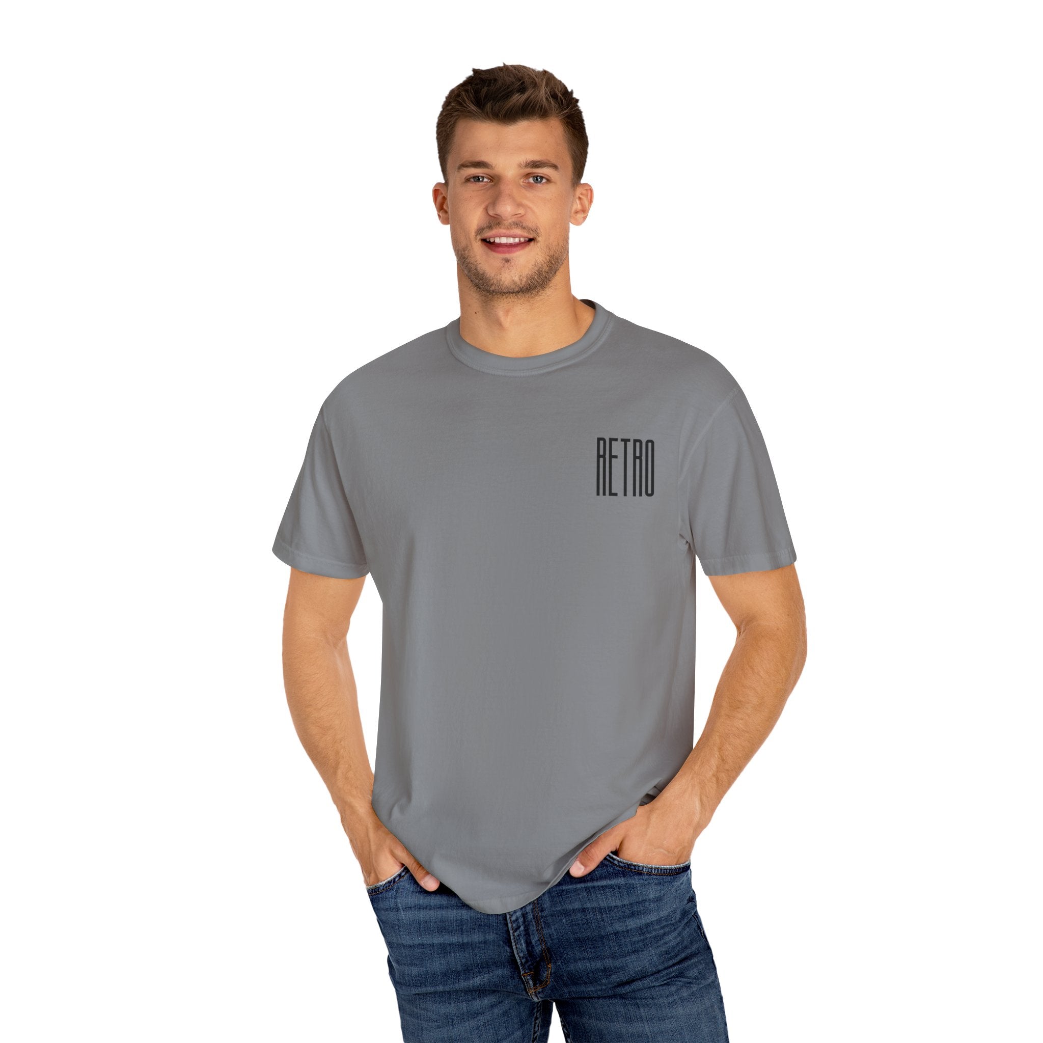 Retro Motorcycle Graphic T-Shirt - Male