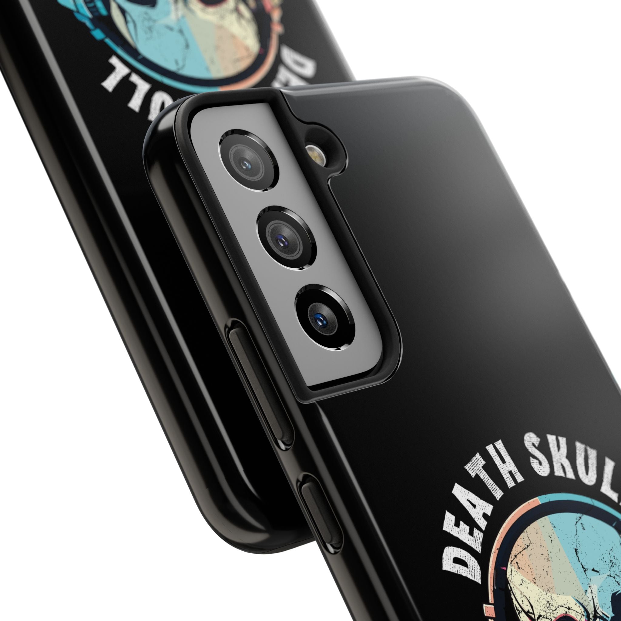 Death Skull iPhone & Samsung Case – Skull Headphones Tough Phone Cover
