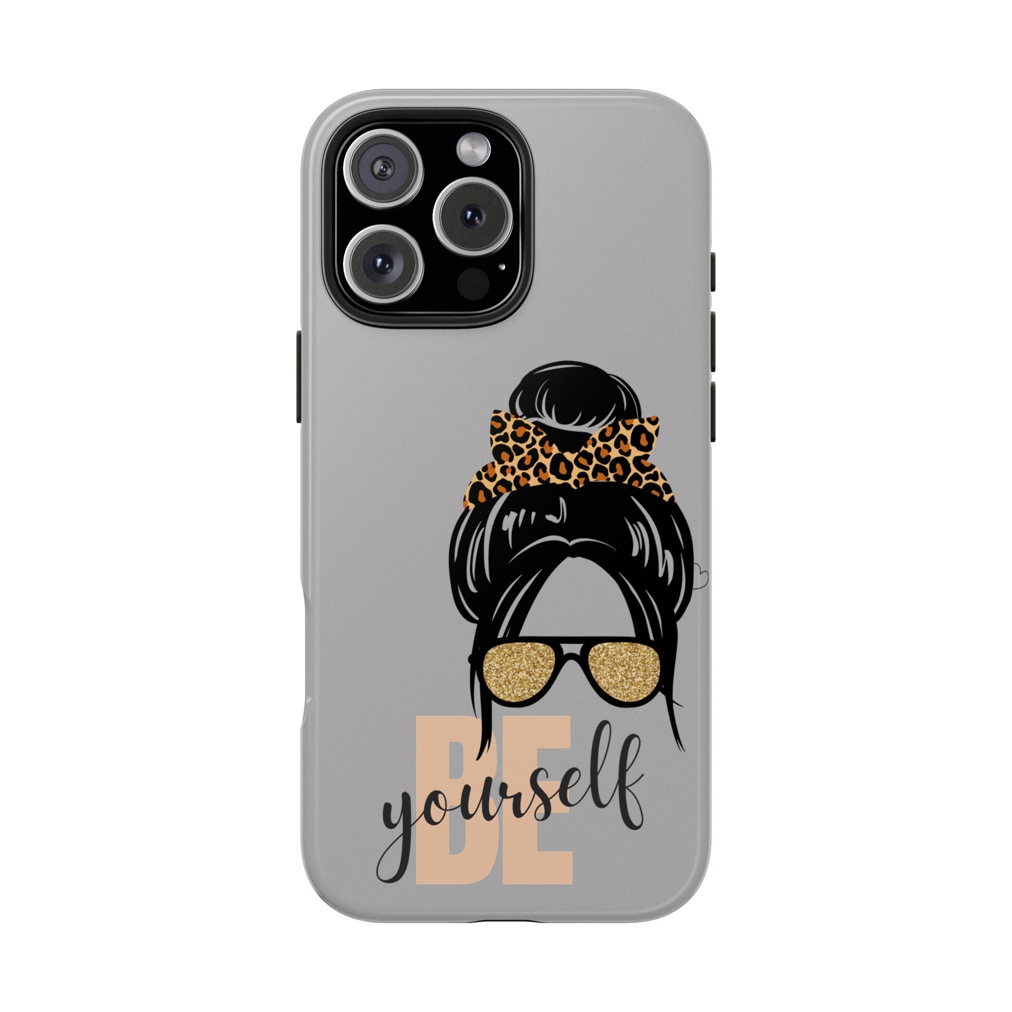 Be Yourself iPhone Case – Motivational Quote Tough Phone Cover