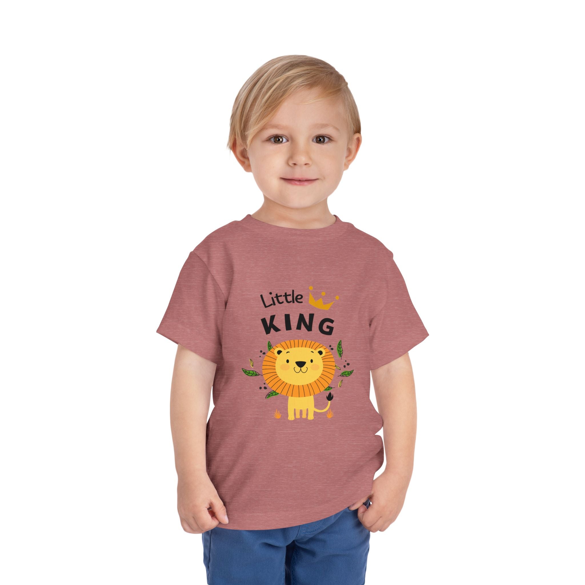 Little King Lion Kids T-Shirt – Cute Jungle Animal Tee for Boys & Girls
