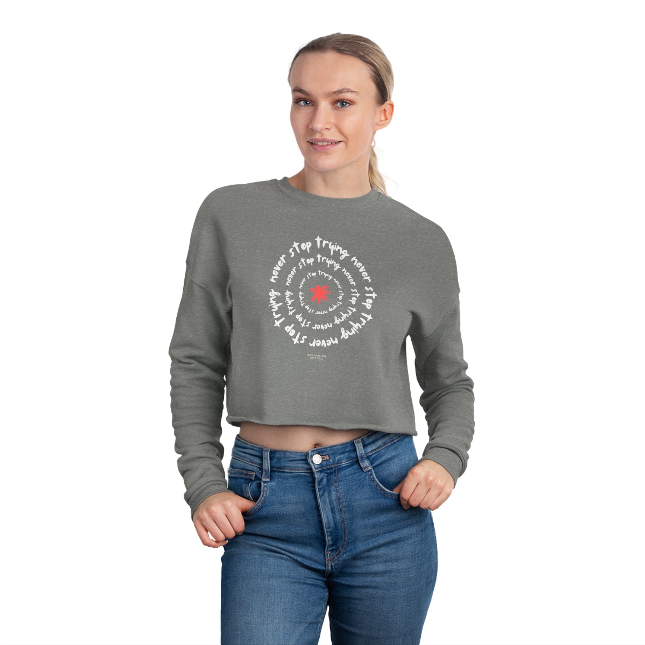 Inspirational Women's Cropped Sweatshirt
