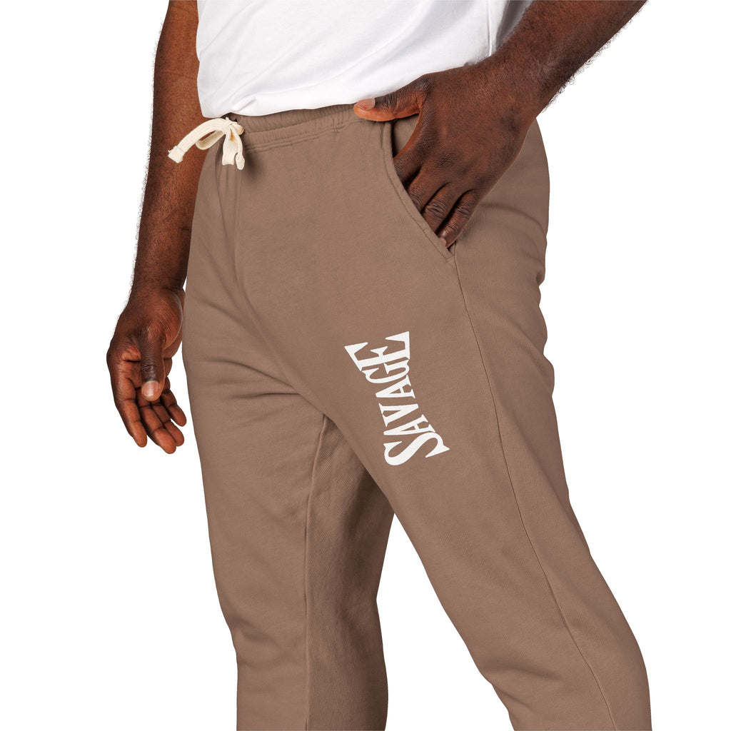 Men's Casual Fleece Sweatpants with Modern Design