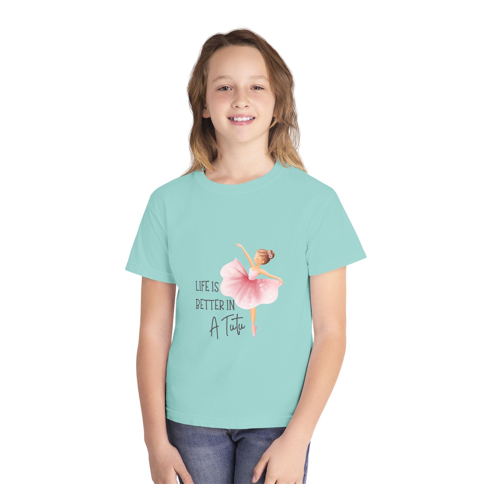 Youth T-Shirt Ballet 'Life Is Better in a Tutu' Tee for Girls