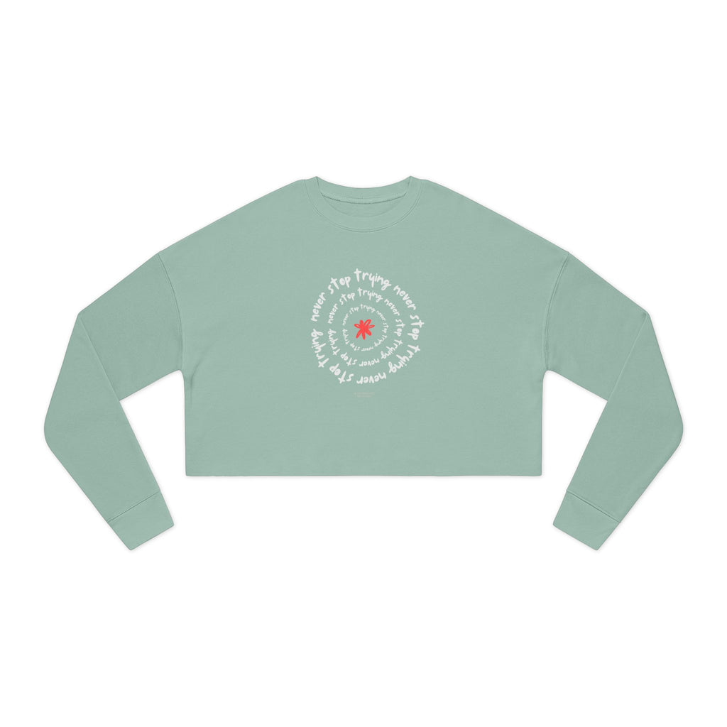Inspirational Cropped Sweatshirt